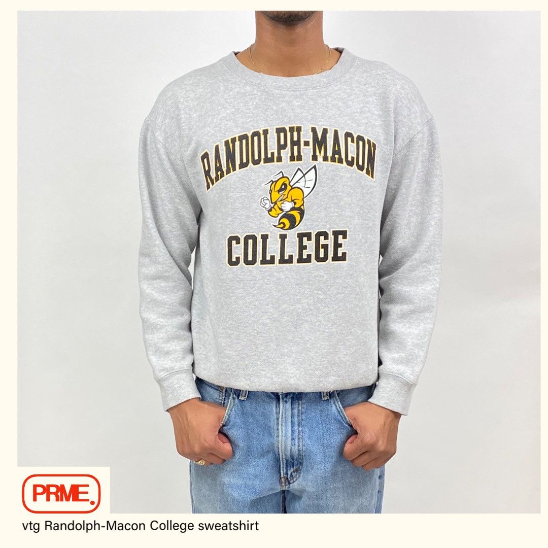 Vintage vintage 90s RANDOLPH-MACON COLLEGE Logo spellout sweatshirt Size US M / EU 48-50 / 2 - 1 Thumbnail