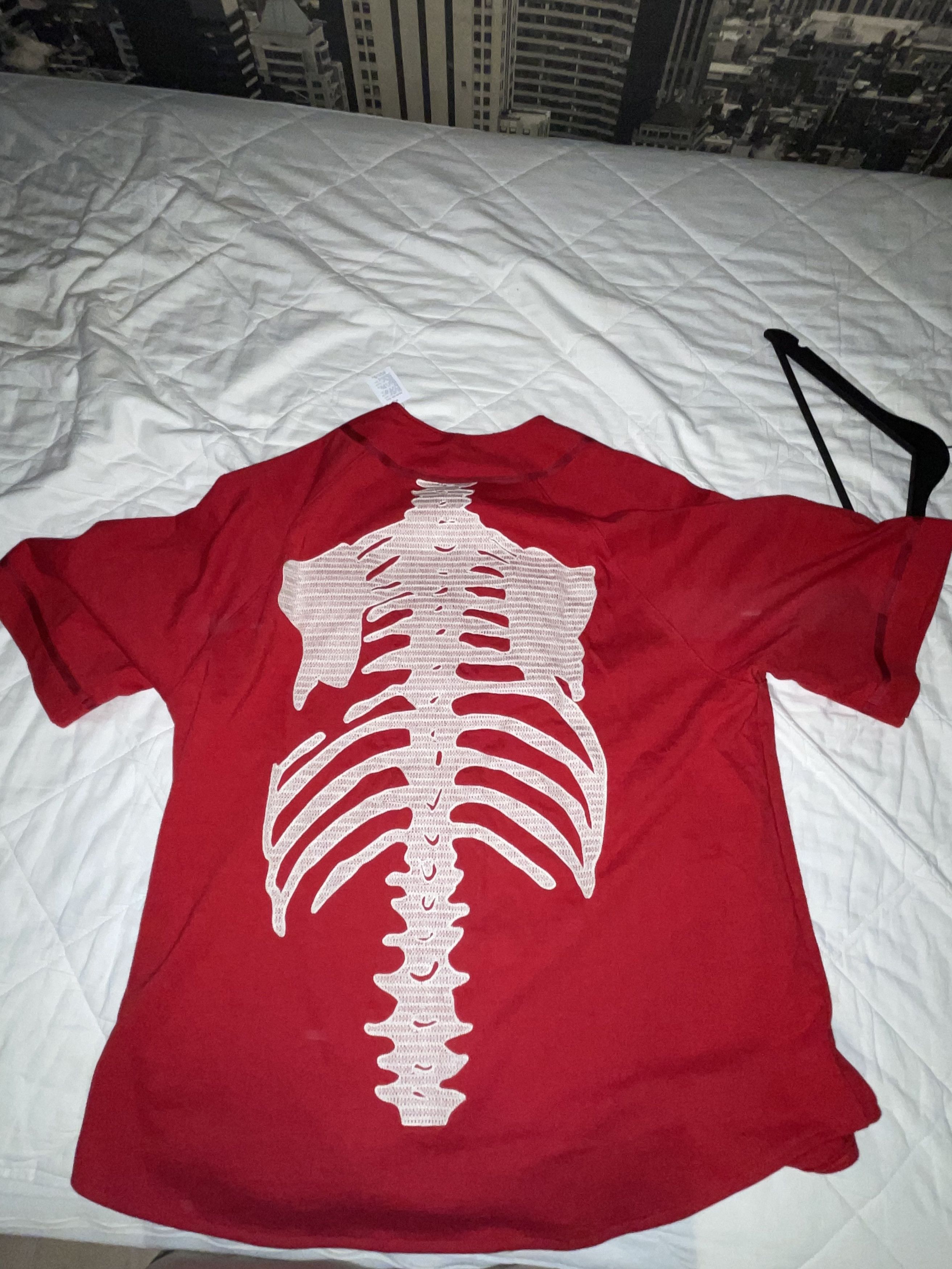 Kapital Kapital Densed Jersey Baseball Shirt, Bone. Size US XL / EU 56 / 4 - 4 Thumbnail
