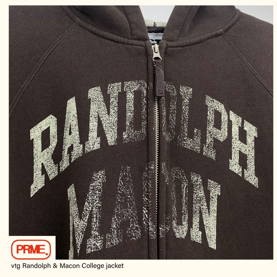 Vintage vintage Y2K RANDOLPH & MACON COLLEGE Spellout sweater hoodie Size US XL / EU 56 / 4 - 3 Thumbnail