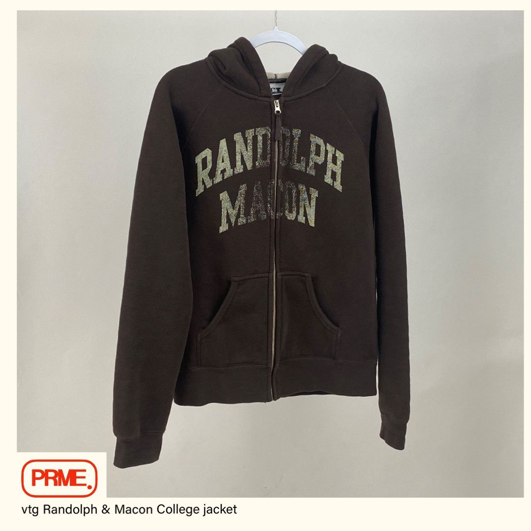 Vintage vintage Y2K RANDOLPH & MACON COLLEGE Spellout sweater hoodie Size US XL / EU 56 / 4 - 2 Thumbnail
