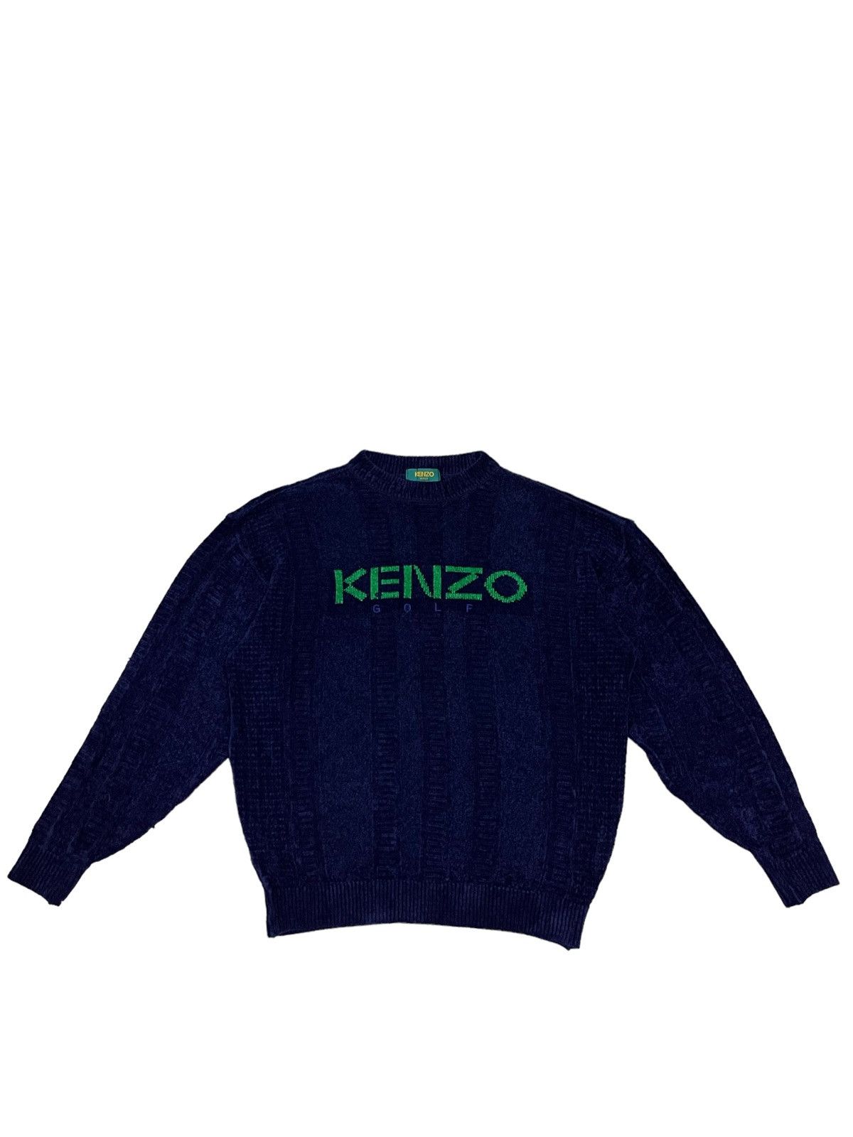 Kenzo Vintage Kenzo Golf Spellout Knitted Sweater Japan Size US M / EU 48-50 / 2 - 1 Thumbnail