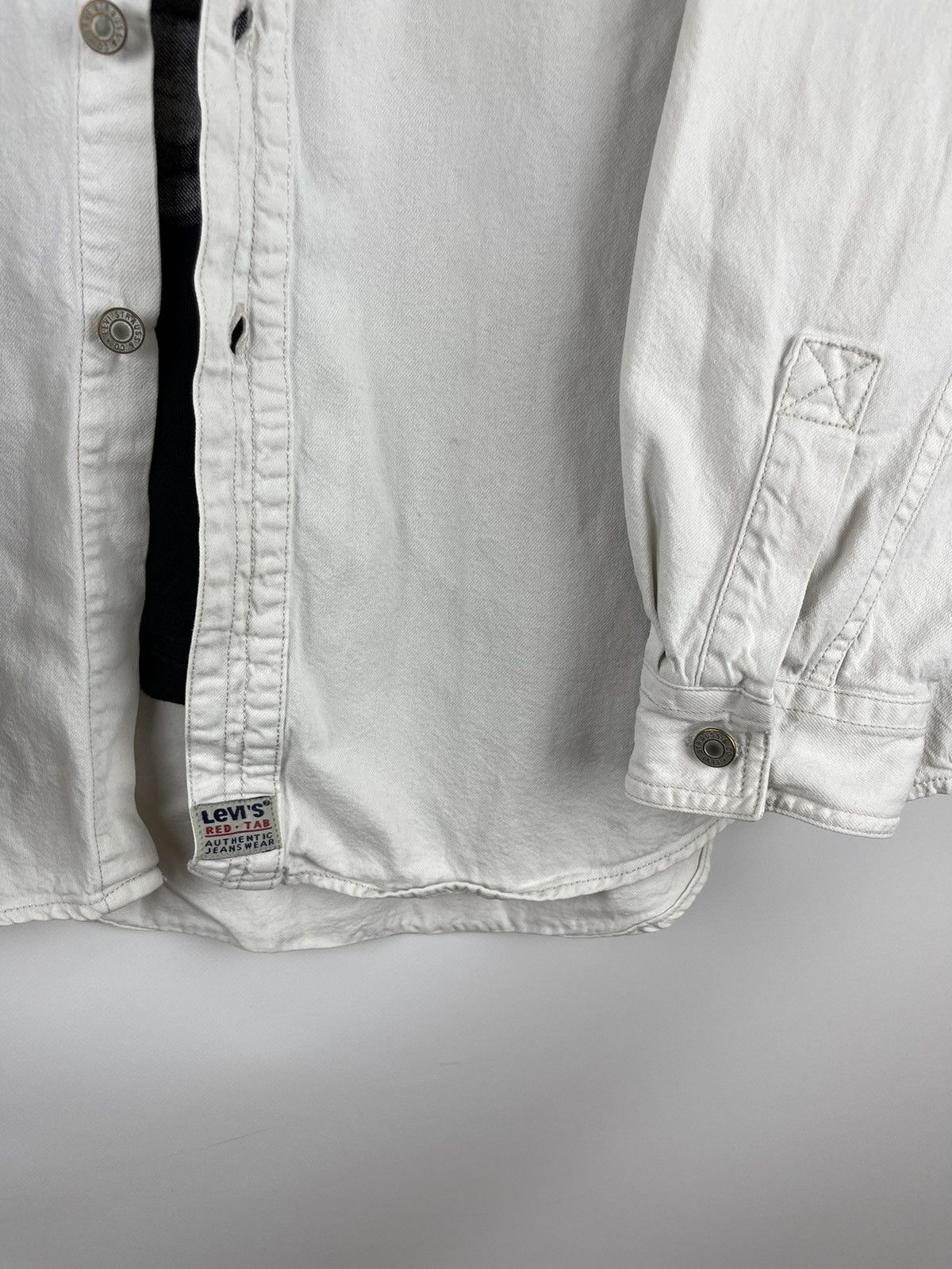 Levi's Levi’s red tab vintage 90s white oversized shirt overshirt Size US L / EU 52-54 / 3 - 7 Thumbnail