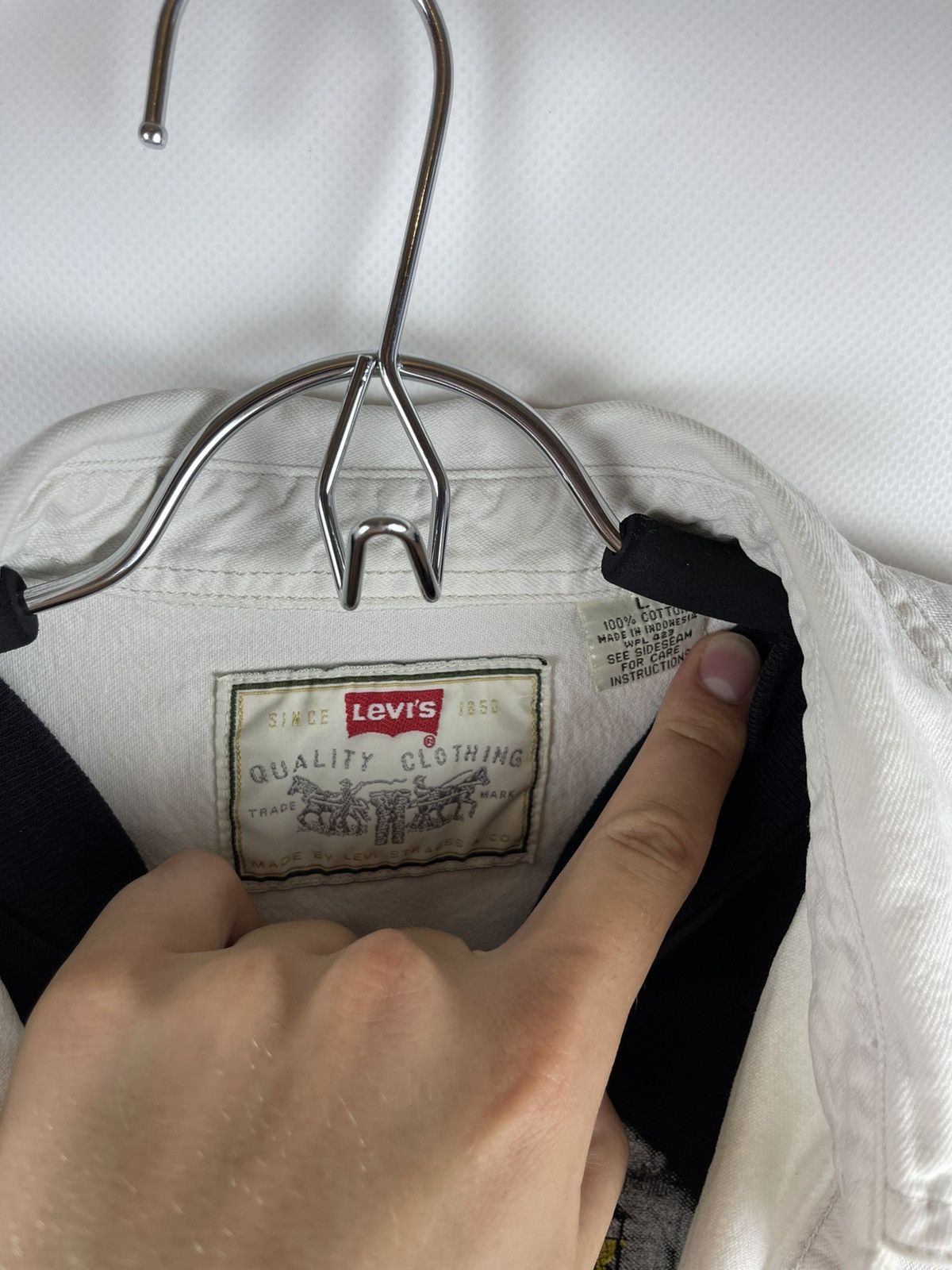 Levi's Levi’s red tab vintage 90s white oversized shirt overshirt Size US L / EU 52-54 / 3 - 9 Thumbnail
