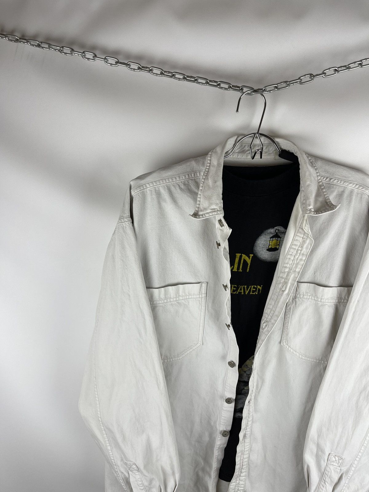 Levi's Levi’s red tab vintage 90s white oversized shirt overshirt Size US L / EU 52-54 / 3 - 3 Thumbnail