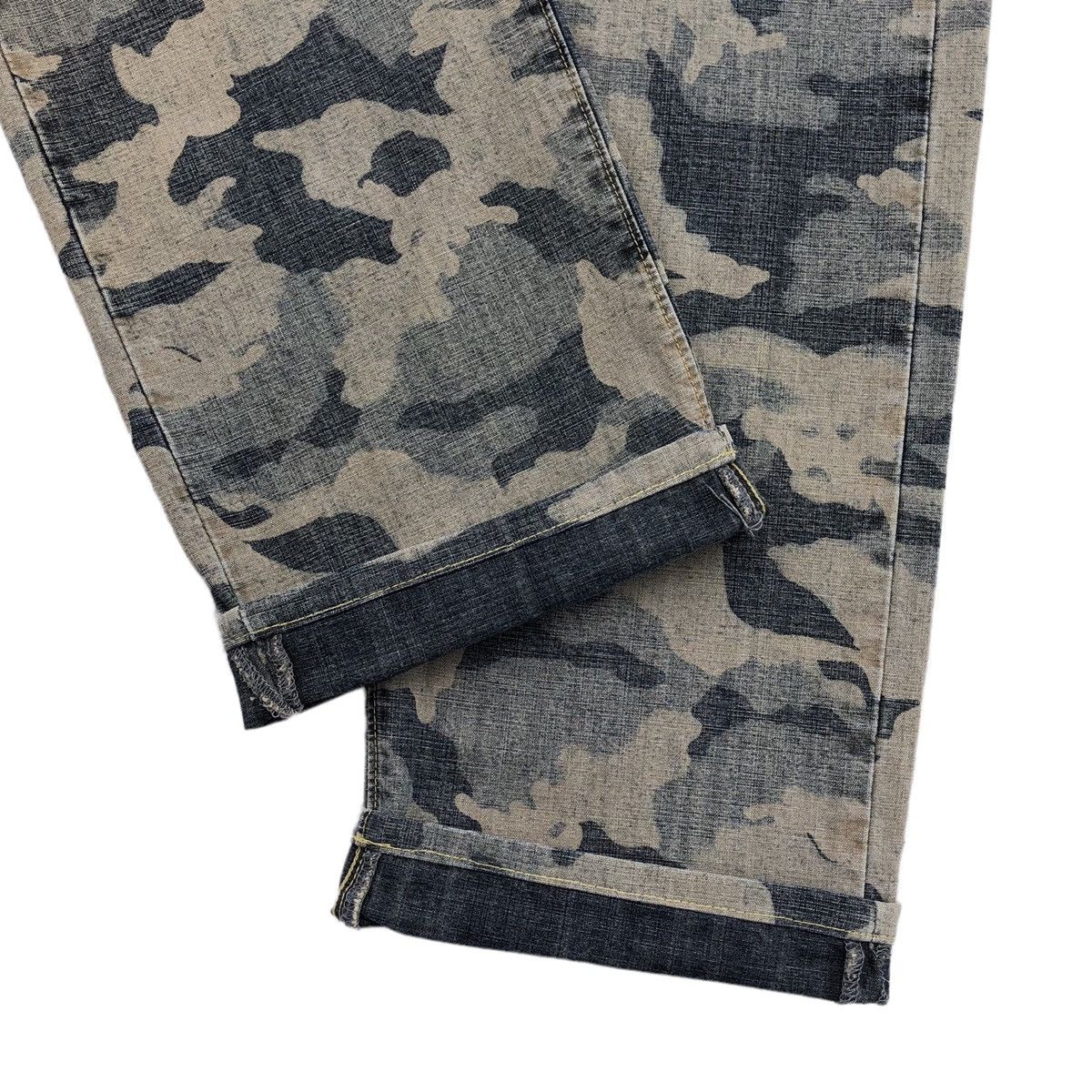 Eternal 🔥Kojima Kurashiki Eternal Distressed Camo-Print Jeans Size US 30 / EU 46 - 6 Thumbnail