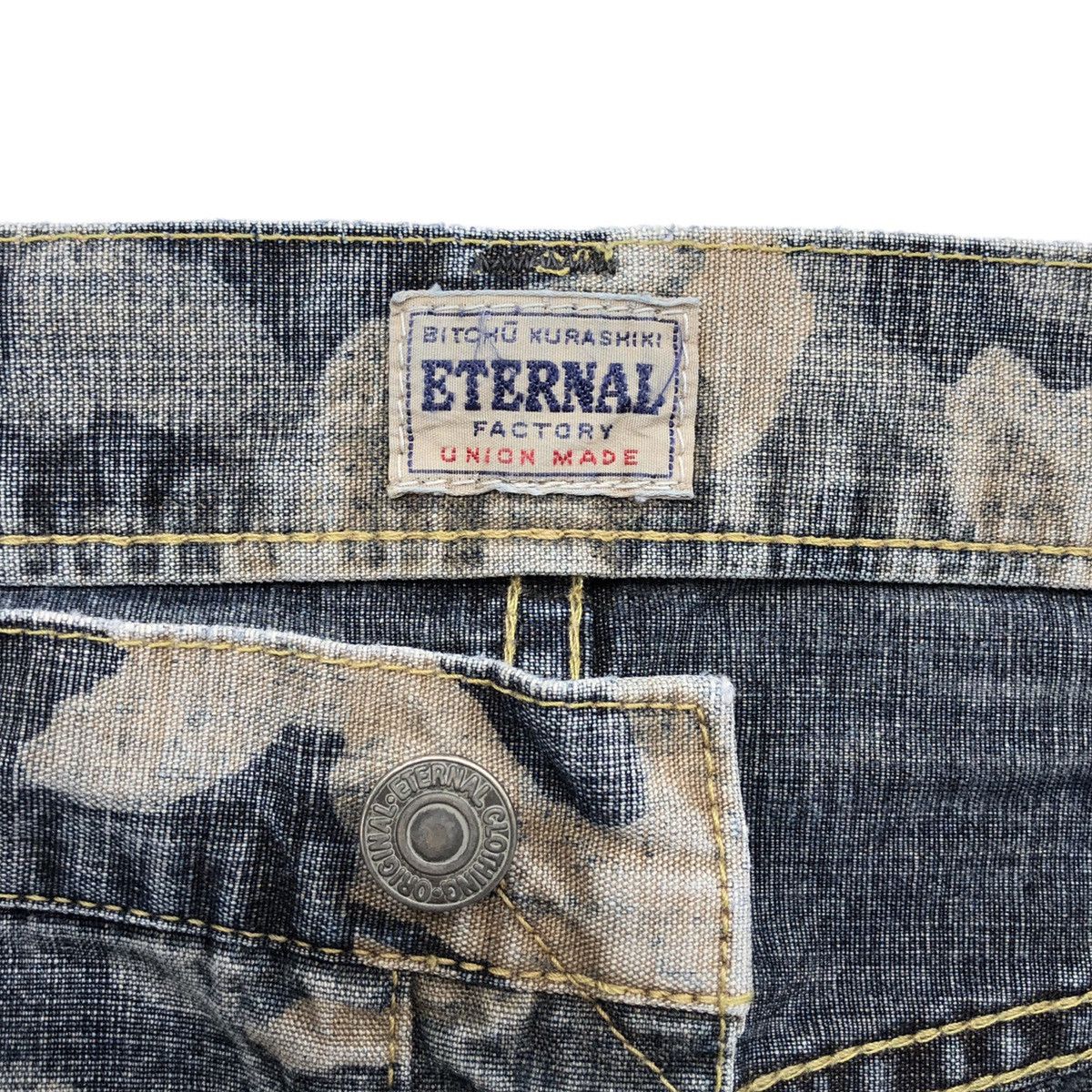 Eternal 🔥Kojima Kurashiki Eternal Distressed Camo-Print Jeans Size US 30 / EU 46 - 11 Thumbnail