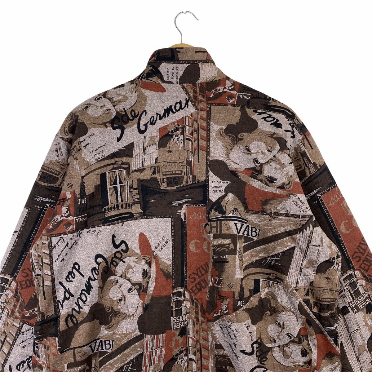Vintage VINTAGE GERMAX CLASSIC RETRO DESIGN OVER PRINT JACKET Size US L / EU 52-54 / 3 - 6 Thumbnail