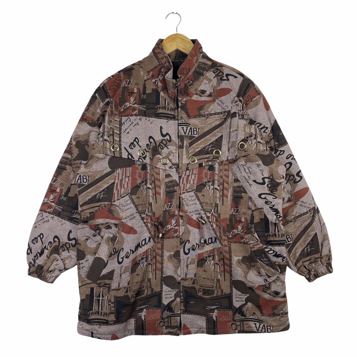 Vintage VINTAGE GERMAX CLASSIC RETRO DESIGN OVER PRINT JACKET Size US L / EU 52-54 / 3 - 1 Thumbnail