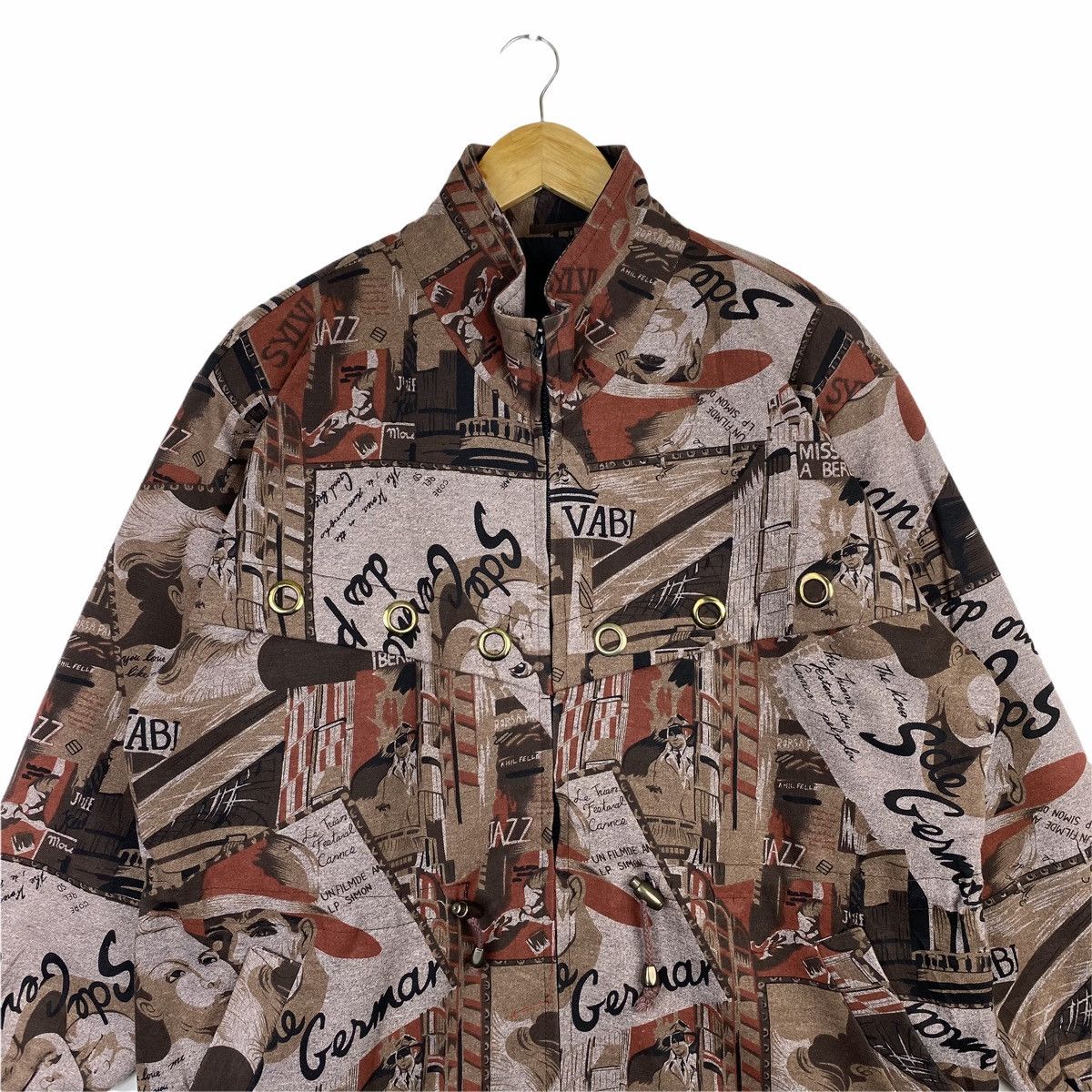 Vintage VINTAGE GERMAX CLASSIC RETRO DESIGN OVER PRINT JACKET Size US L / EU 52-54 / 3 - 5 Thumbnail