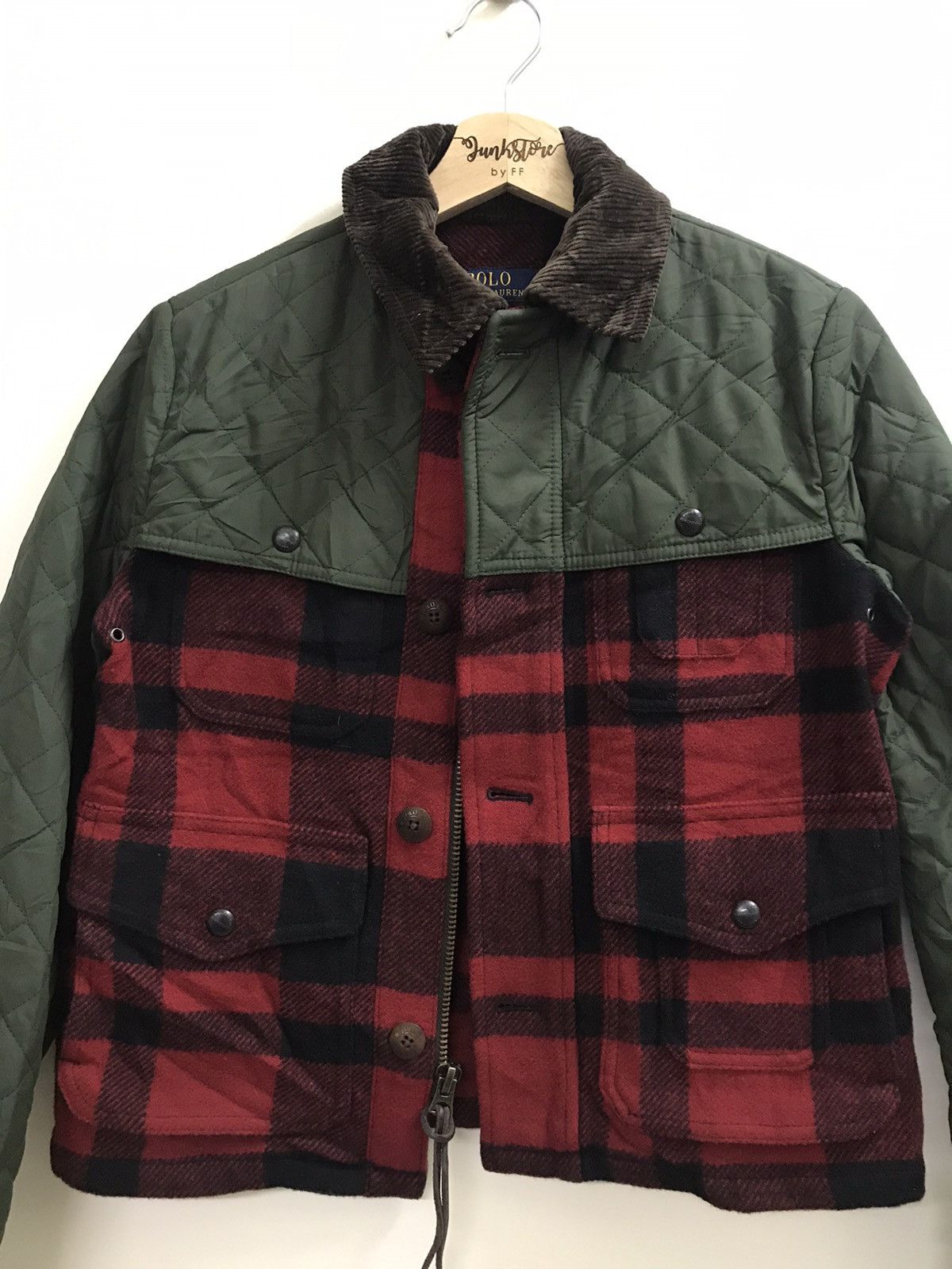 Polo Ralph Lauren Vintage Polo Ralph Lauren Cropped Jacket Corduroy Neck Size XS / US 0-2 / IT 36-38 - 7 Thumbnail