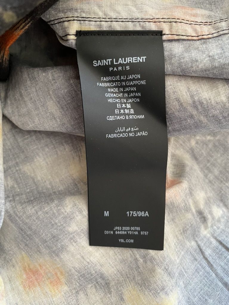 Saint Laurent Paris SS21 Saint Laurent Western Floral Short Sleeve Shirt Size US M / EU 48-50 / 2 - 12 Thumbnail