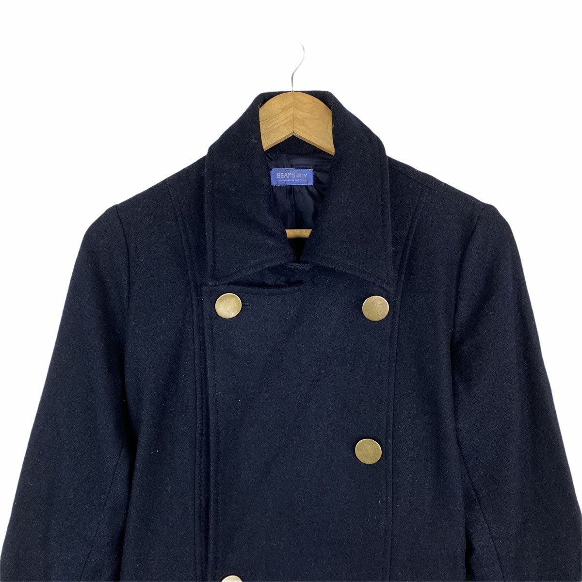 Beams Plus × Japanese Brand VINTAGE BEAMS BOY JAPANESE BRAND WOOL BUTTON PEA COATS Size US XS / EU 42 / 0 - 5 Thumbnail