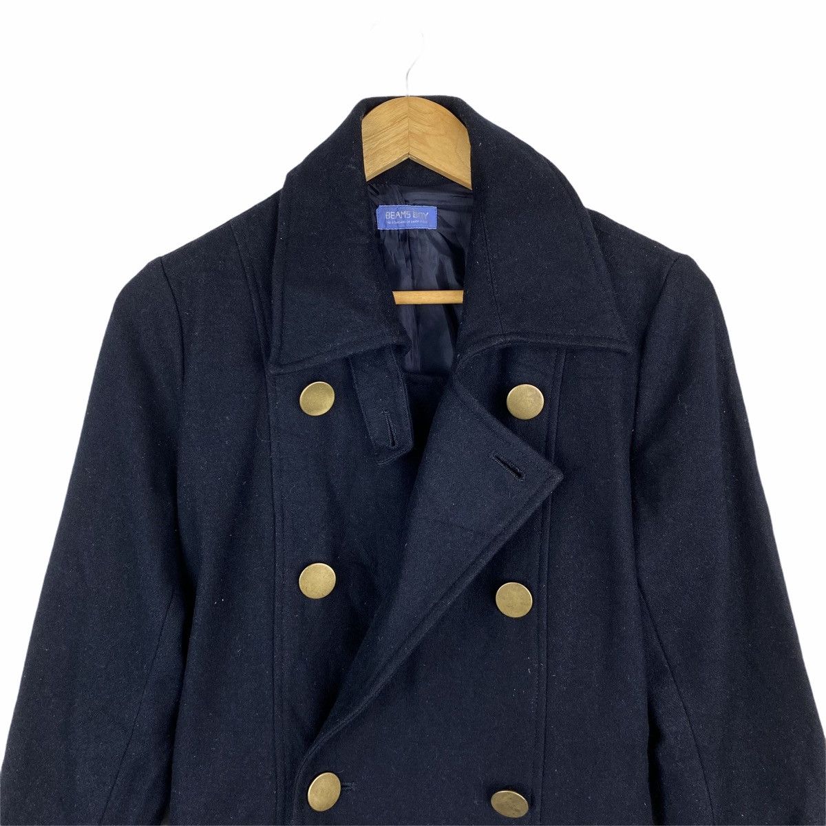 Beams Plus × Japanese Brand VINTAGE BEAMS BOY JAPANESE BRAND WOOL BUTTON PEA COATS Size US XS / EU 42 / 0 - 4 Thumbnail