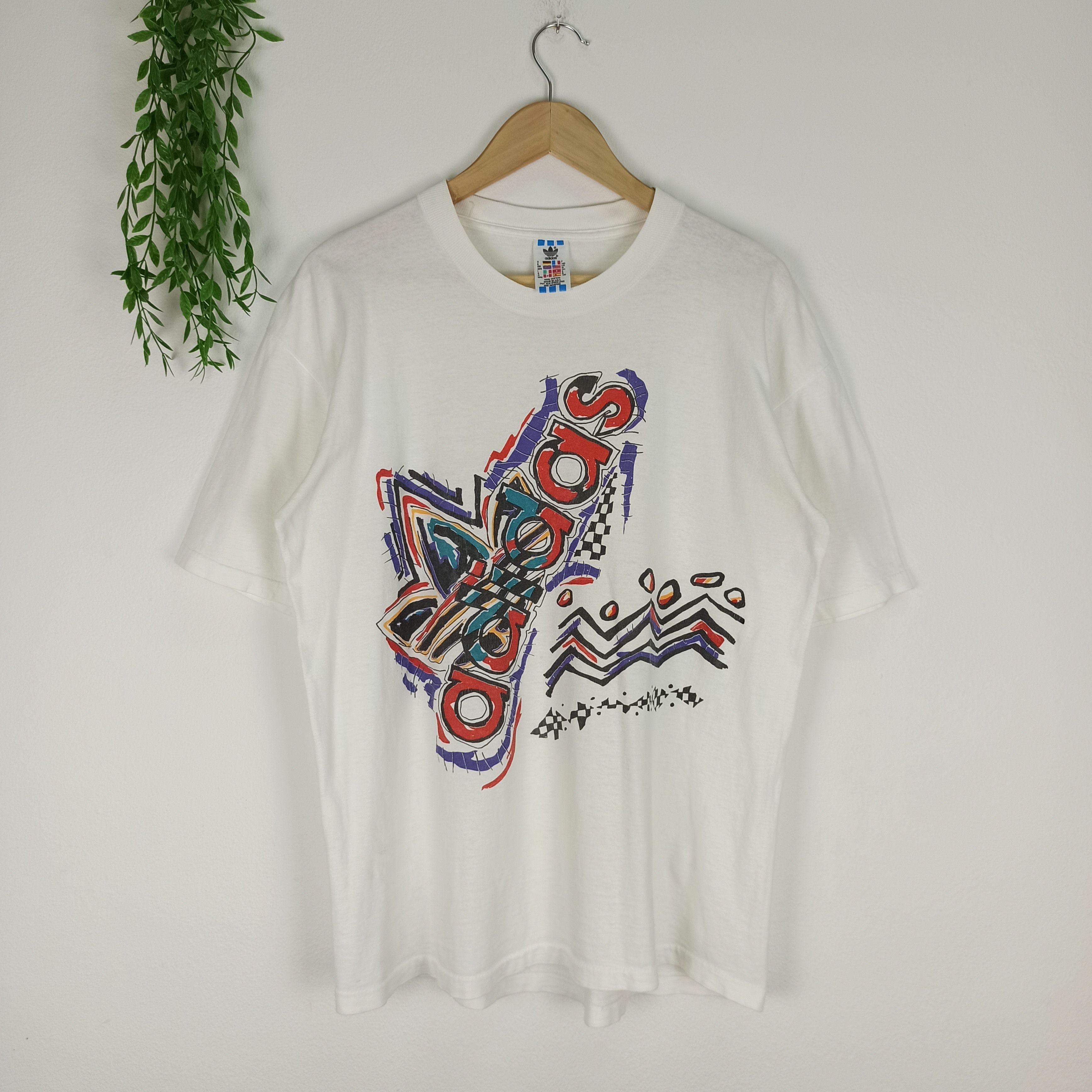 Adidas Vintage Adidas Big Logo Made in Usa Size US L / EU 52-54 / 3 - 1 Thumbnail