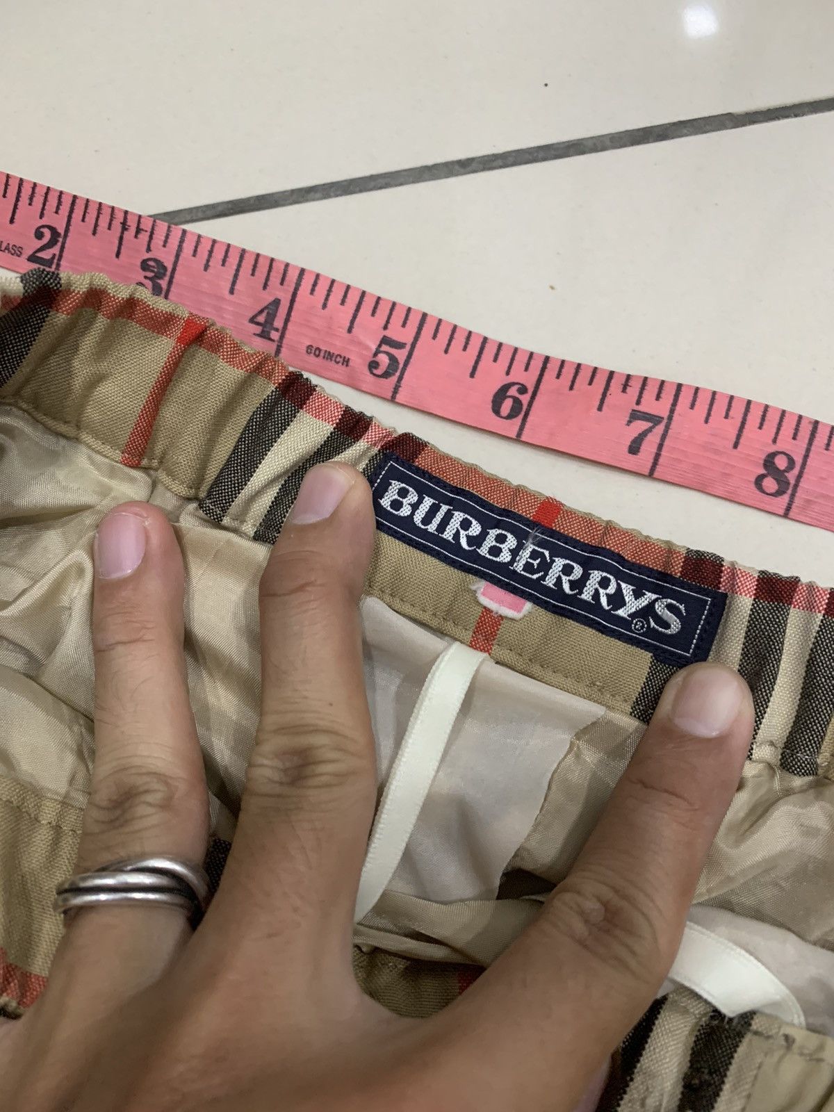 Burberry × Vintage VINTAGE BURBERRY NOVA CHECK PLAID MID LENGTH SKIRT Size 29" - 5 Thumbnail