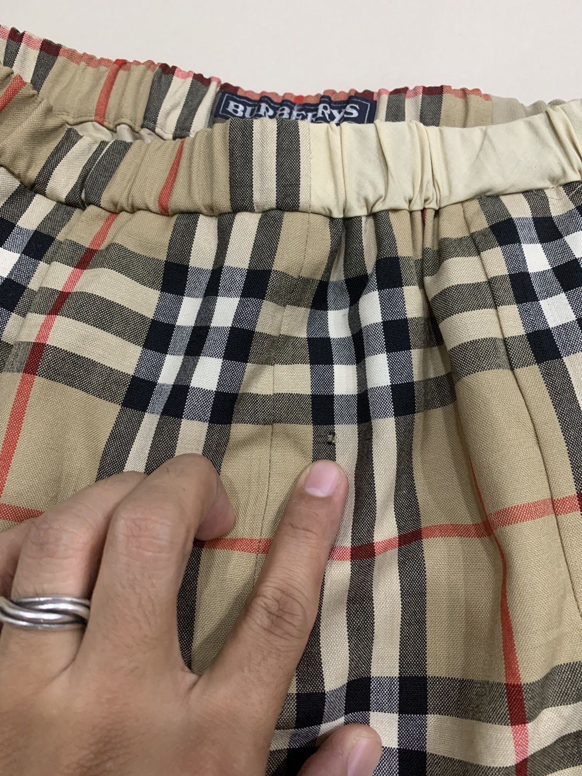 Burberry × Vintage VINTAGE BURBERRY NOVA CHECK PLAID MID LENGTH SKIRT Size 29" - 7 Thumbnail