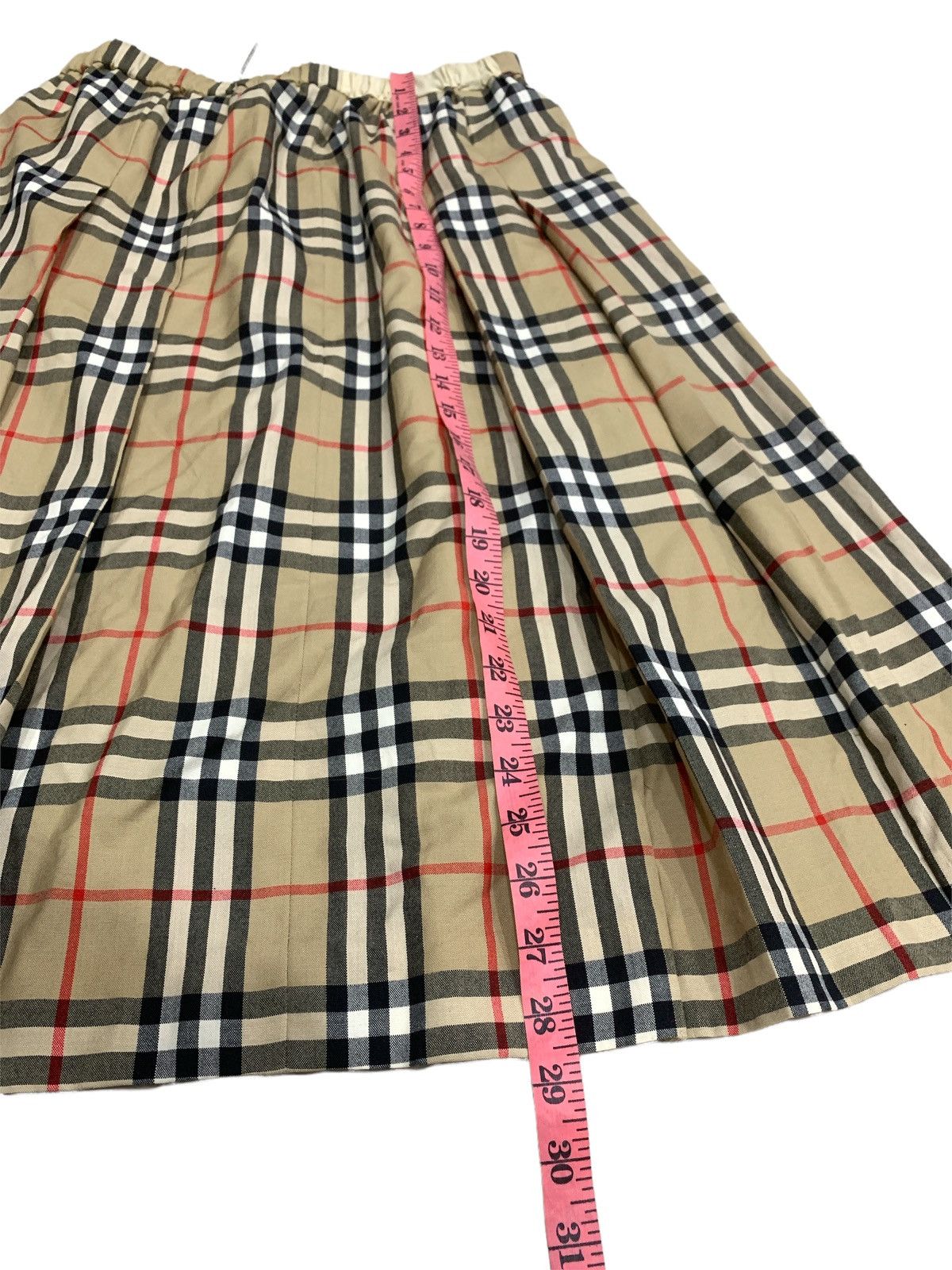 Burberry × Vintage VINTAGE BURBERRY NOVA CHECK PLAID MID LENGTH SKIRT Size 29" - 3 Thumbnail