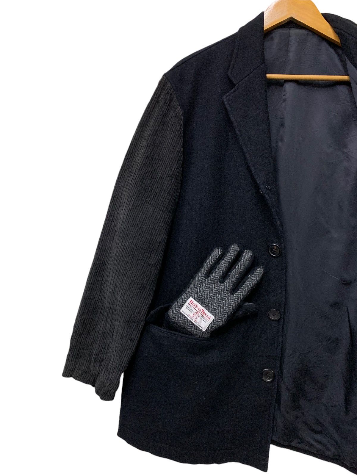 Yohji Yamamoto 🔥VTG Y’s FOR MEN WOOL WITH CORDUROY SLEEVE JACKET Size US M / EU 48-50 / 2 - 3 Thumbnail
