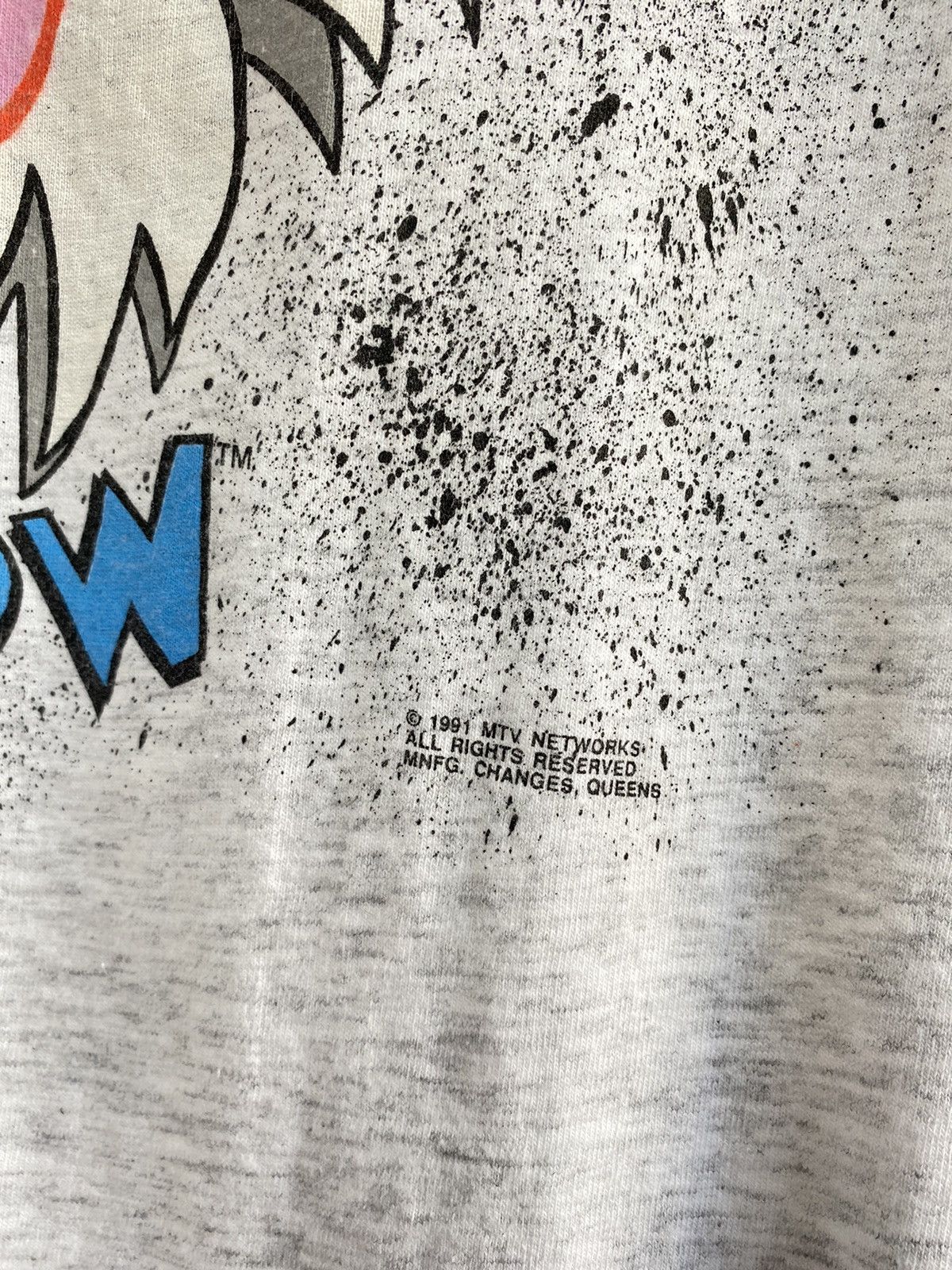 Nickelodeon × Vintage Vintage 1991 Ren & Stimpy show MTV Nickelodeon promo tee Size US XL / EU 56 / 4 - 5 Thumbnail
