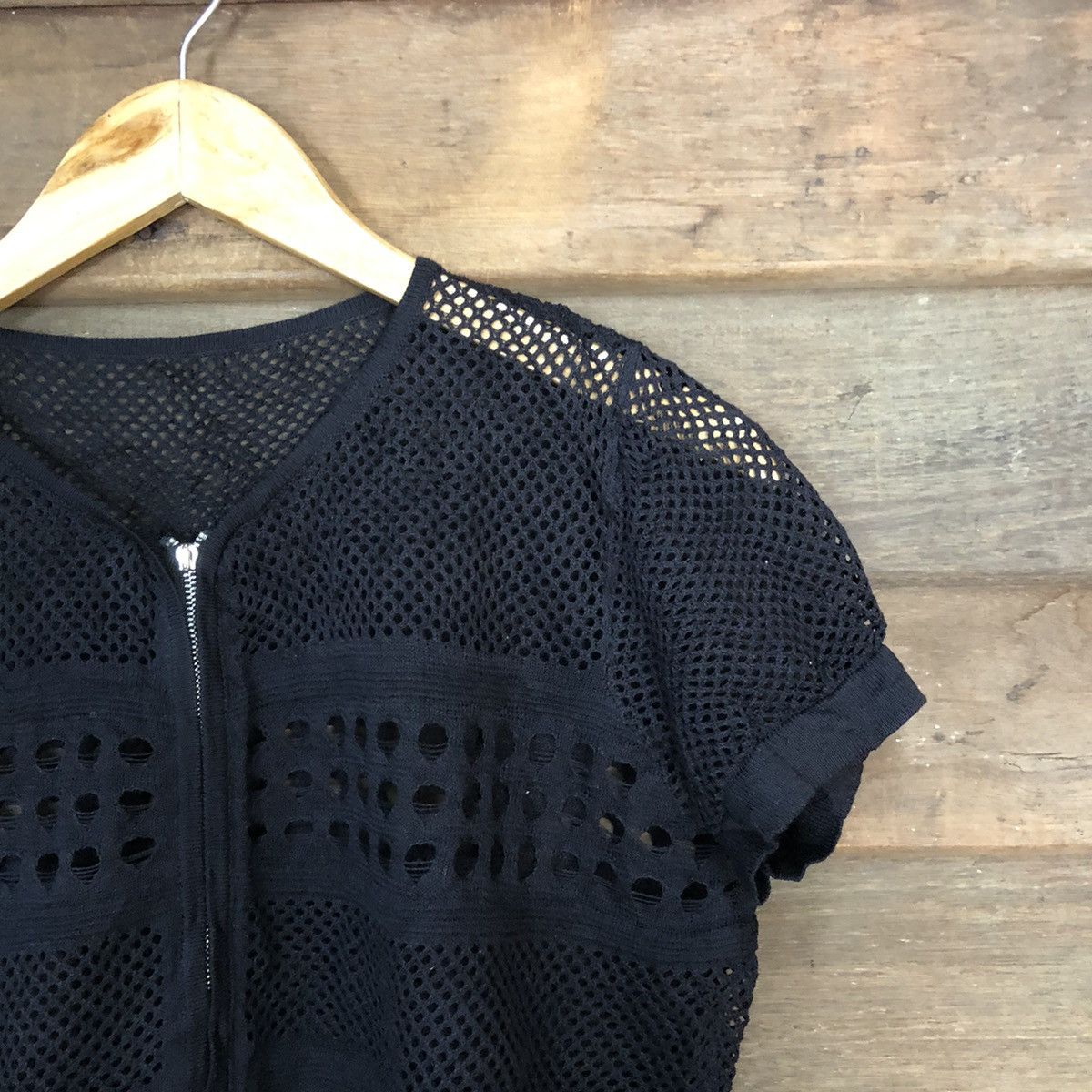 Grailed Isabey In Paris Mesh Net Crochet Knitwear Cardigan #7195 Size S / US 4 / IT 40 - 6 Thumbnail