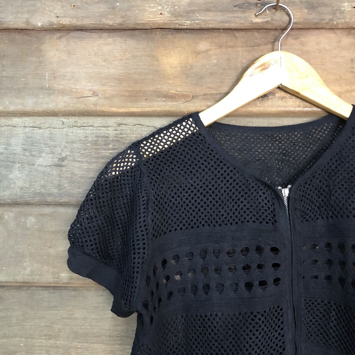 Grailed Isabey In Paris Mesh Net Crochet Knitwear Cardigan #7195 Size S / US 4 / IT 40 - 4 Thumbnail