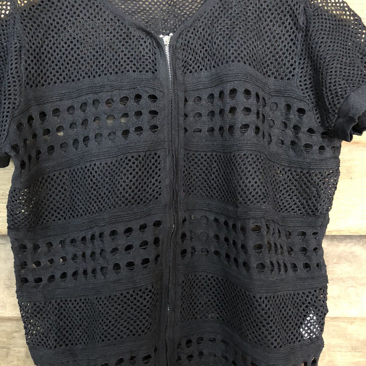 Grailed Isabey In Paris Mesh Net Crochet Knitwear Cardigan #7195 Size S / US 4 / IT 40 - 9 Thumbnail