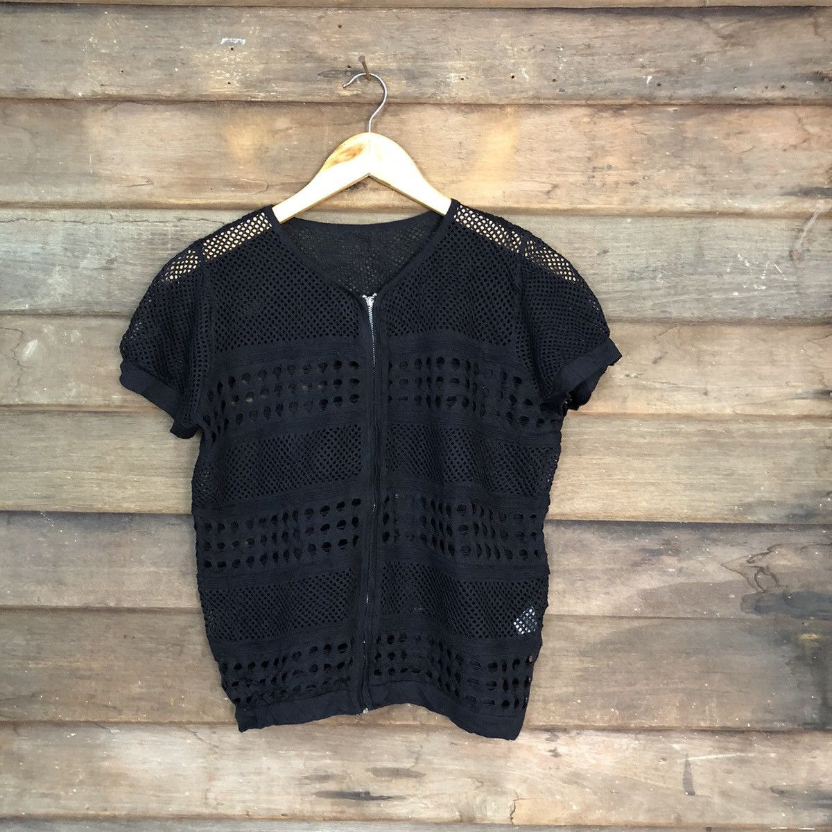 Grailed Isabey In Paris Mesh Net Crochet Knitwear Cardigan #7195 Size S / US 4 / IT 40 - 1 Thumbnail