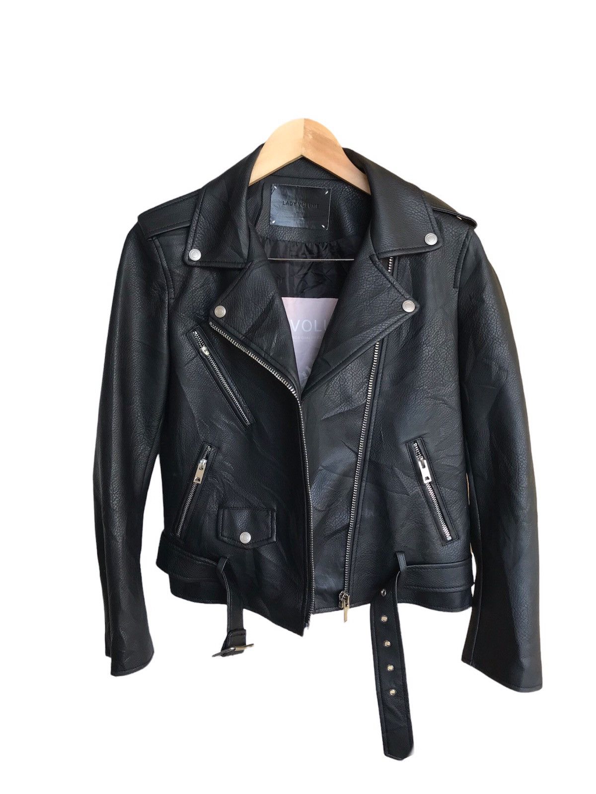 Seditionaries Nice❗️Korean Brands Lady Volume Faux Leather Jacket Women Size M / US 6-8 / IT 42-44 - 2 Thumbnail