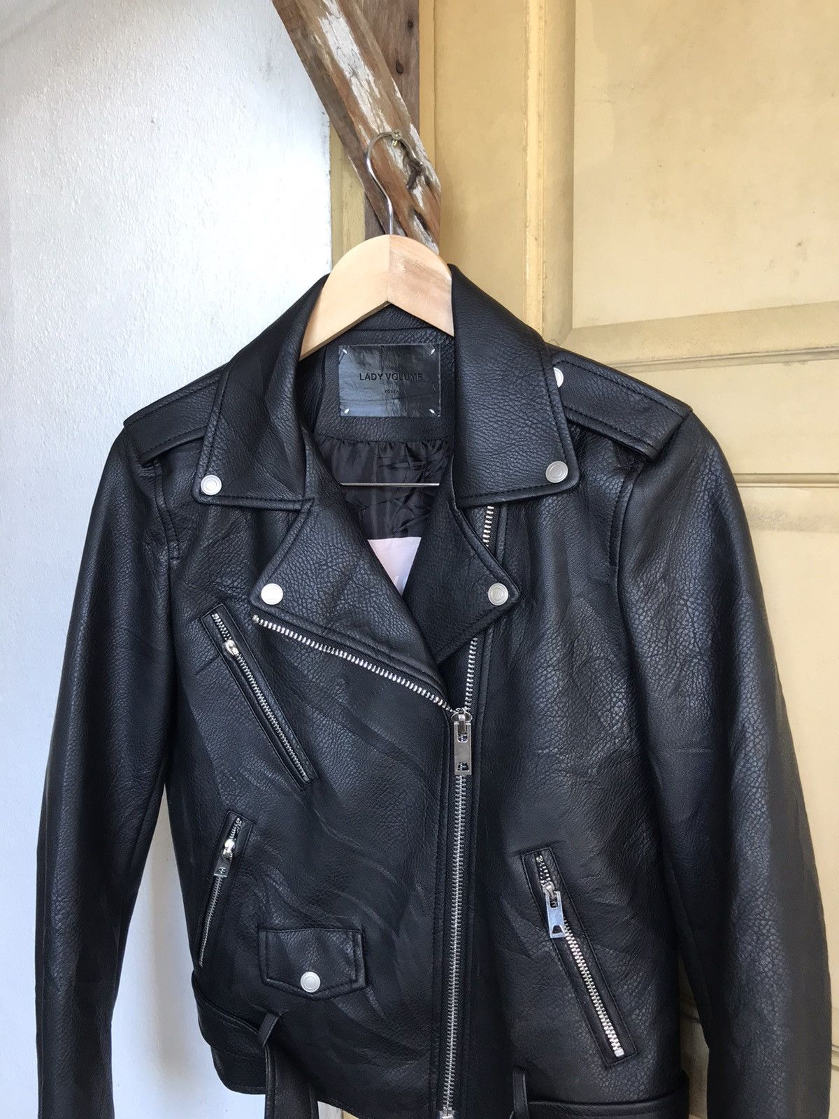 Seditionaries Nice❗️Korean Brands Lady Volume Faux Leather Jacket Women Size M / US 6-8 / IT 42-44 - 6 Thumbnail