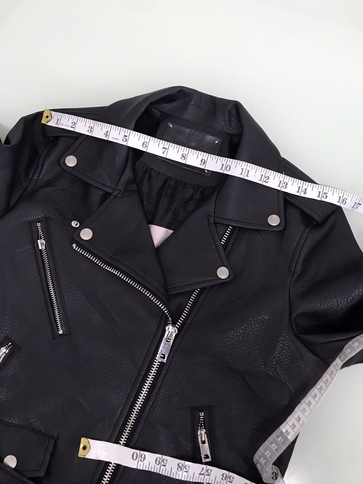 Seditionaries Nice❗️Korean Brands Lady Volume Faux Leather Jacket Women Size M / US 6-8 / IT 42-44 - 22 Thumbnail