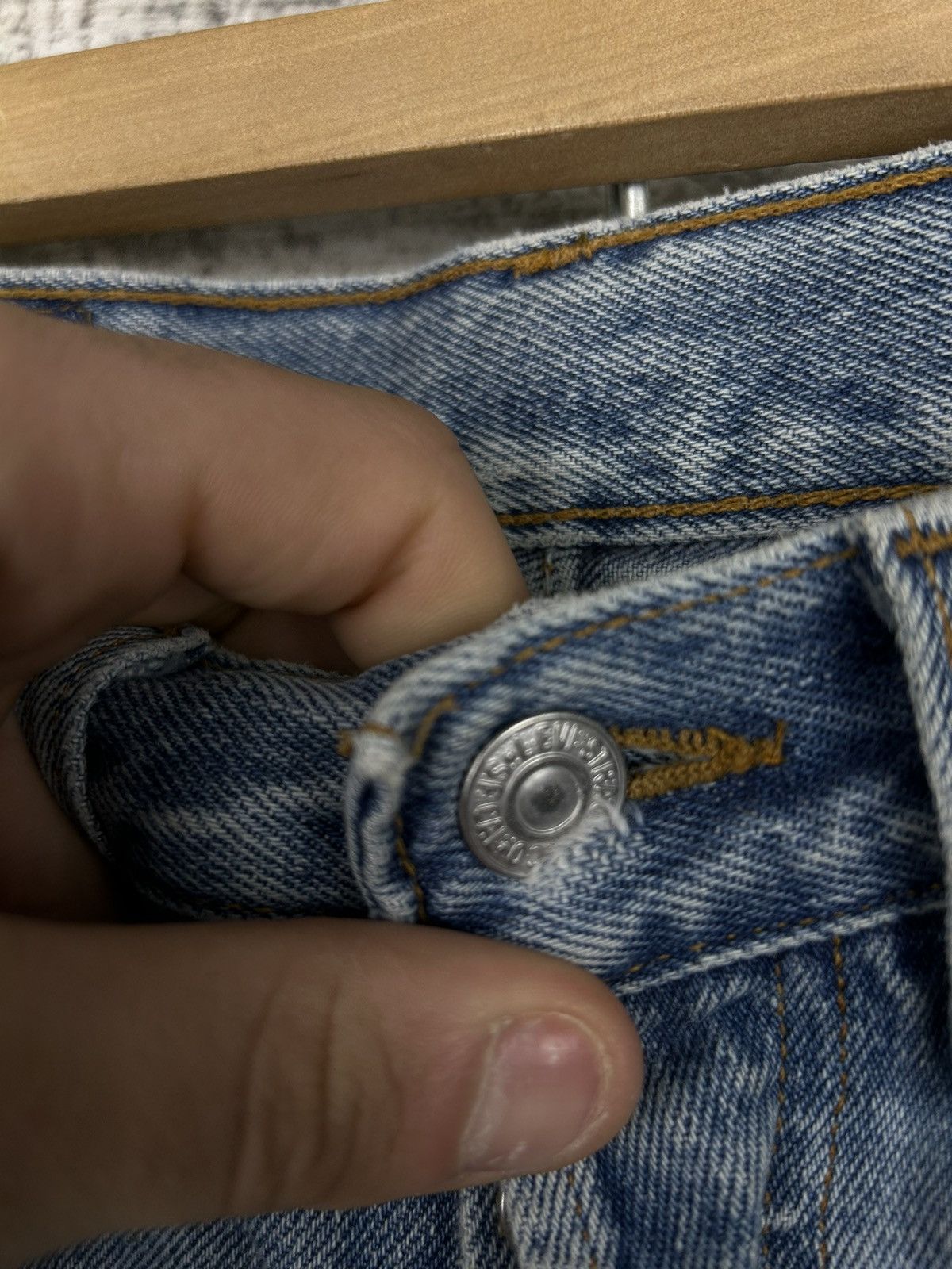 Levi's × Levi's Vintage Clothing Mens Rare Made In USA Levis jeans denim 501 size 31 vintage Size US 31 - 14 Thumbnail