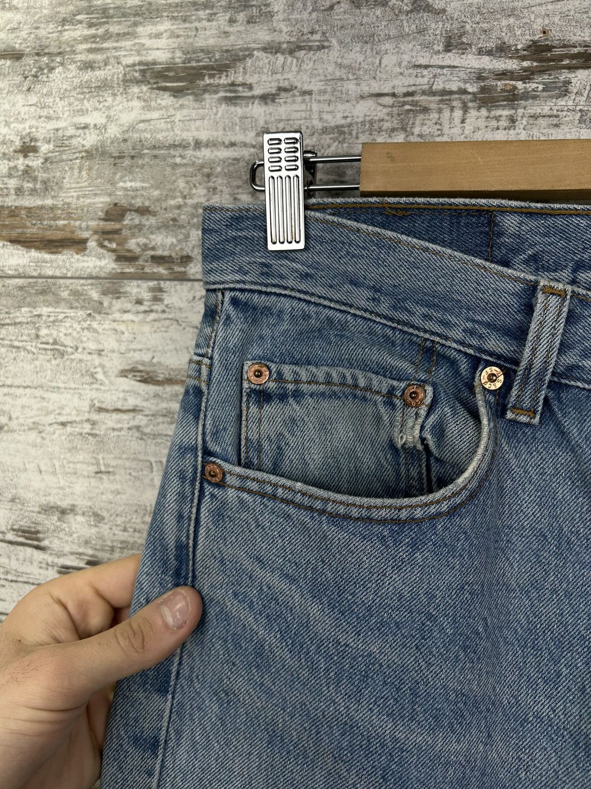 Levi's × Levi's Vintage Clothing Mens Rare Made In USA Levis jeans denim 501 size 31 vintage Size US 31 - 13 Thumbnail