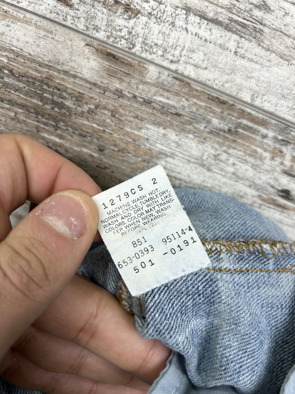 Levi's × Levi's Vintage Clothing Mens Rare Made In USA Levis jeans denim 501 size 31 vintage Size US 31 - 8 Thumbnail