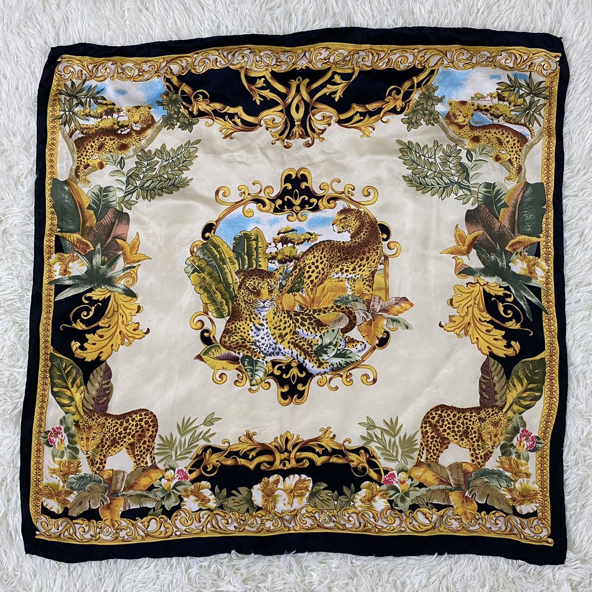 Other ☀️LUXURY DESIGN LEOPARD SILK SCARF (35"x35") Size ONE SIZE - 3 Thumbnail