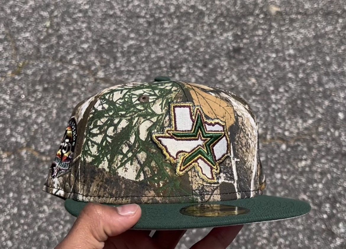 Hat Club × MyFitteds × New Era 7 5/8 - Real Tree ECapCity Houston 45th Exclusive Fitted Hat Size ONE SIZE - 6 Thumbnail