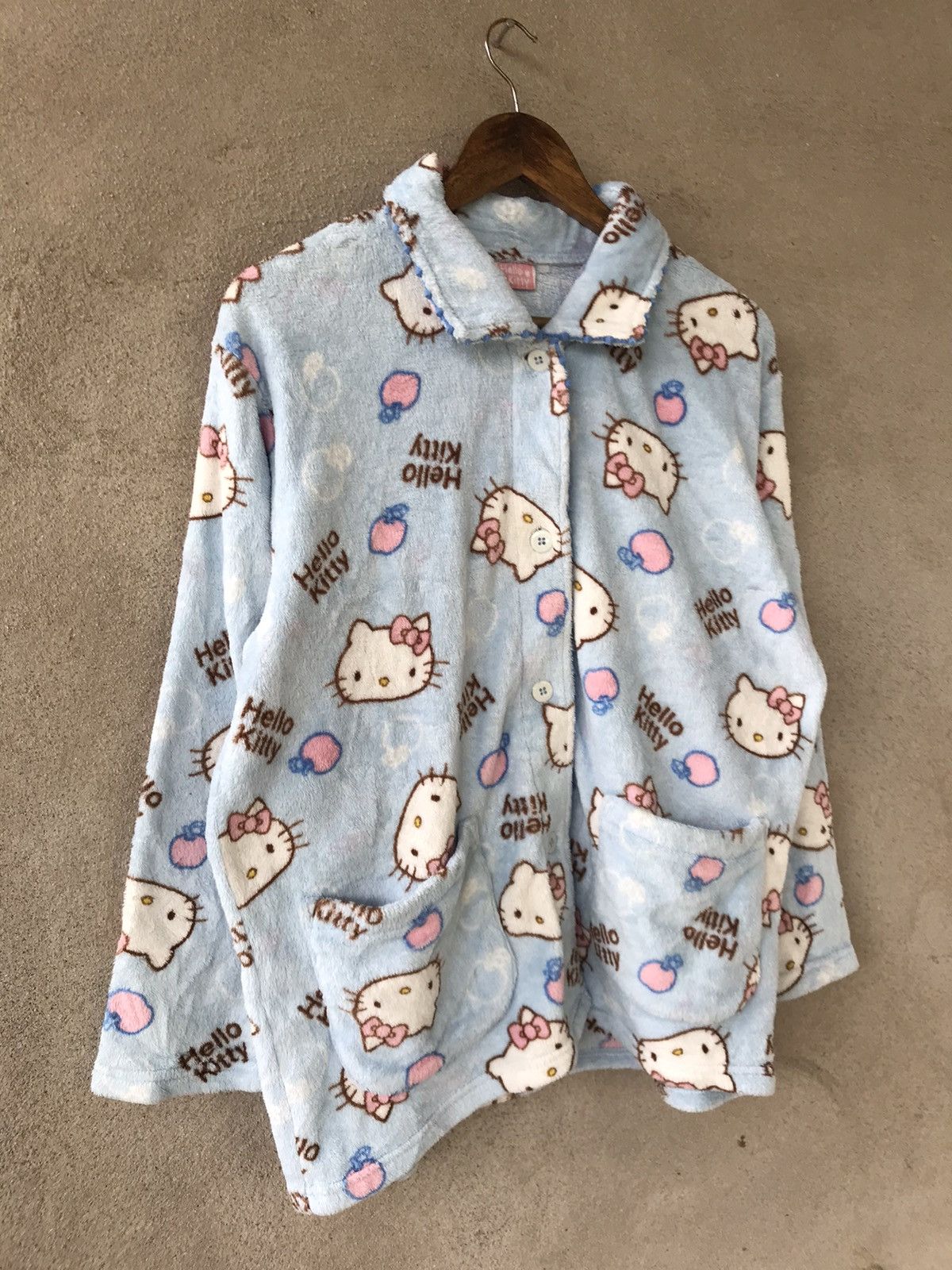 Cartoon Network × Vintage HELLO KITTY FLEECE PAJAMAS Size L / US 10 / IT 46 - 4 Thumbnail