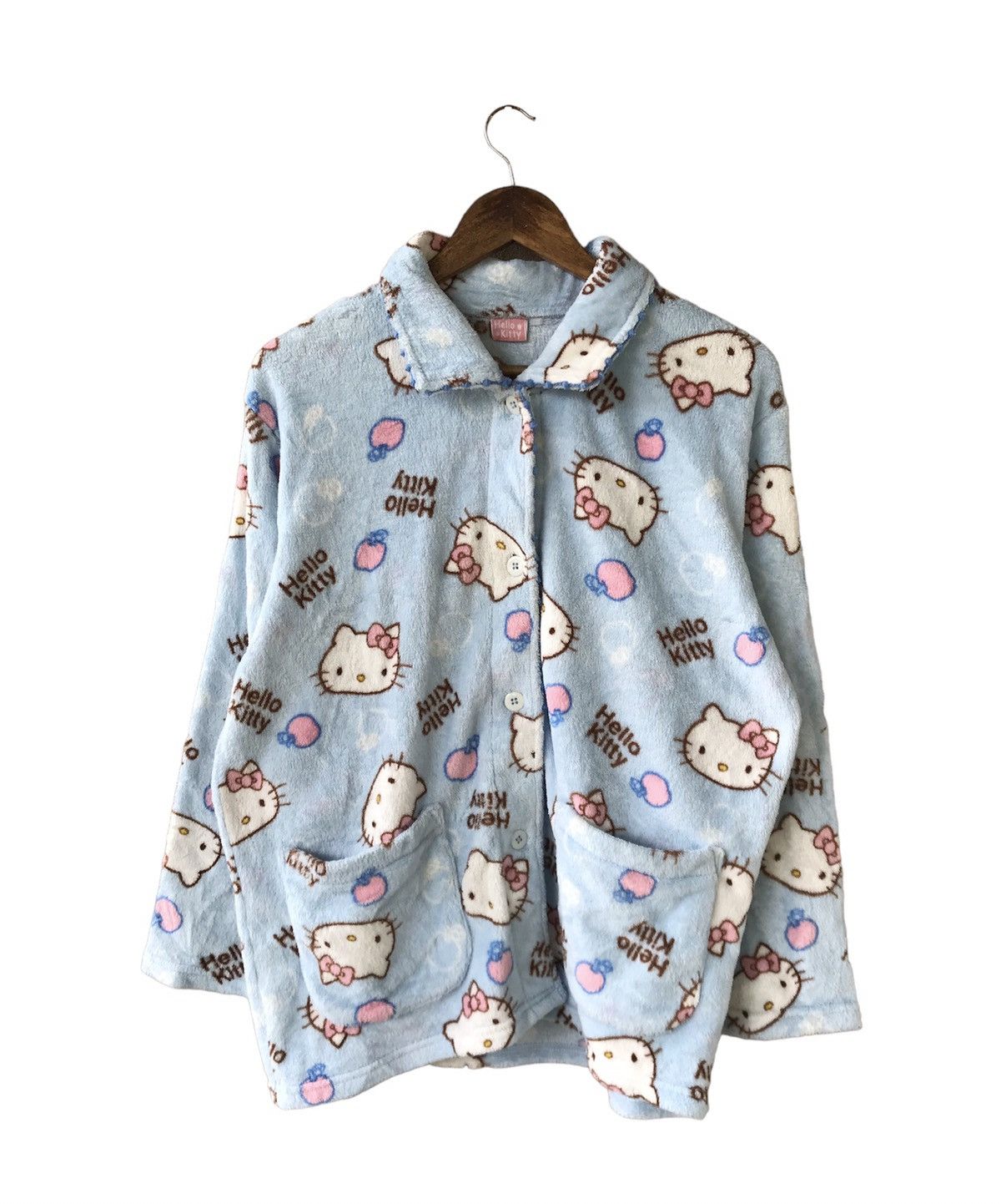 Cartoon Network × Vintage HELLO KITTY FLEECE PAJAMAS Size L / US 10 / IT 46 - 1 Thumbnail