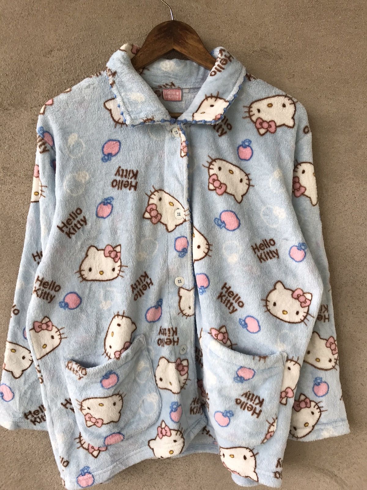 Cartoon Network × Vintage HELLO KITTY FLEECE PAJAMAS Size L / US 10 / IT 46 - 5 Thumbnail