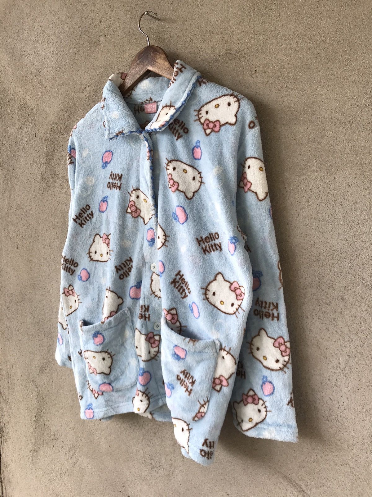Cartoon Network × Vintage HELLO KITTY FLEECE PAJAMAS Size L / US 10 / IT 46 - 3 Thumbnail