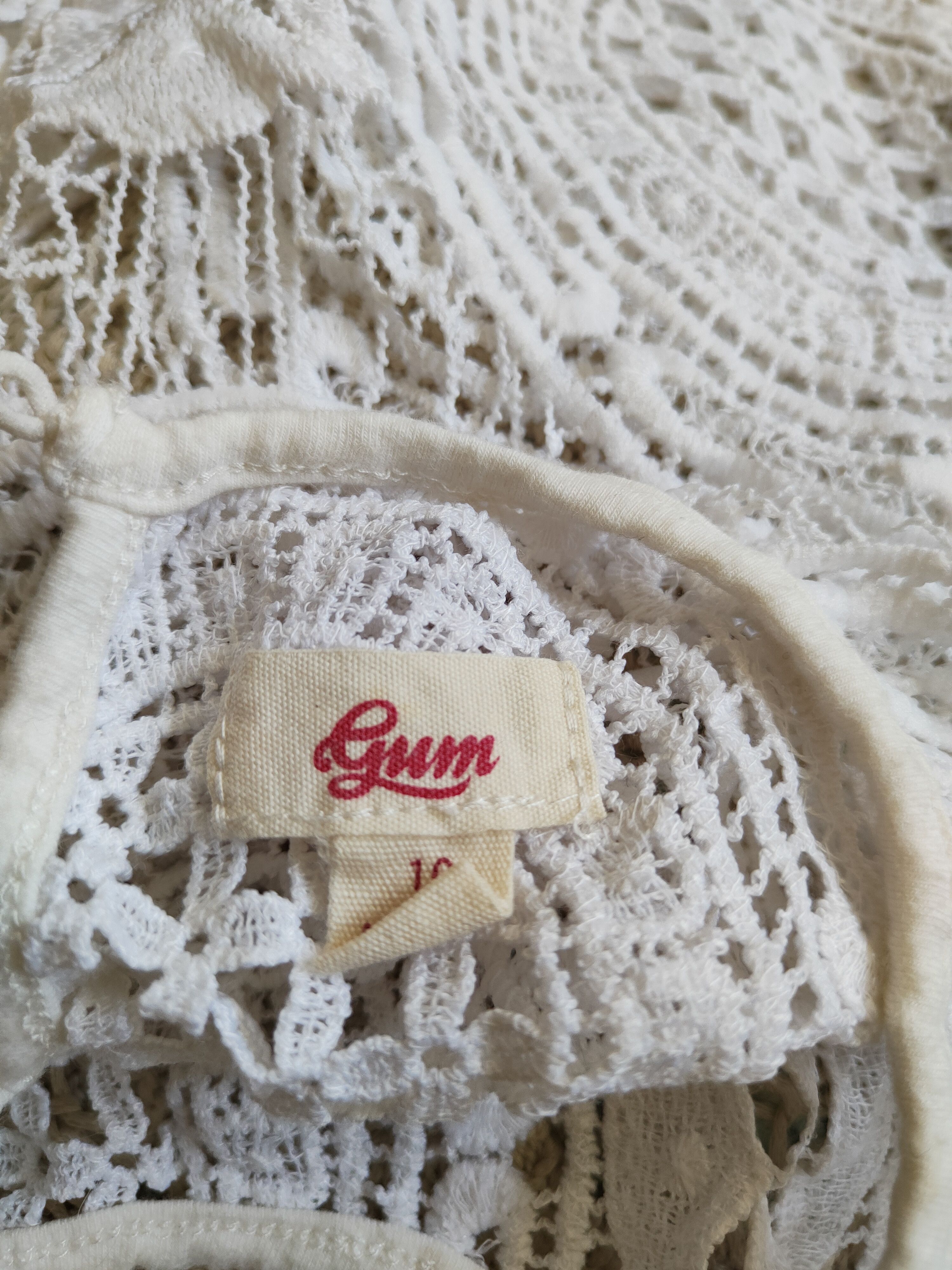 Grailed Gum White Crochet Meshnet Crop Tops #S1000 Size S / US 4 / IT 40 - 10 Thumbnail
