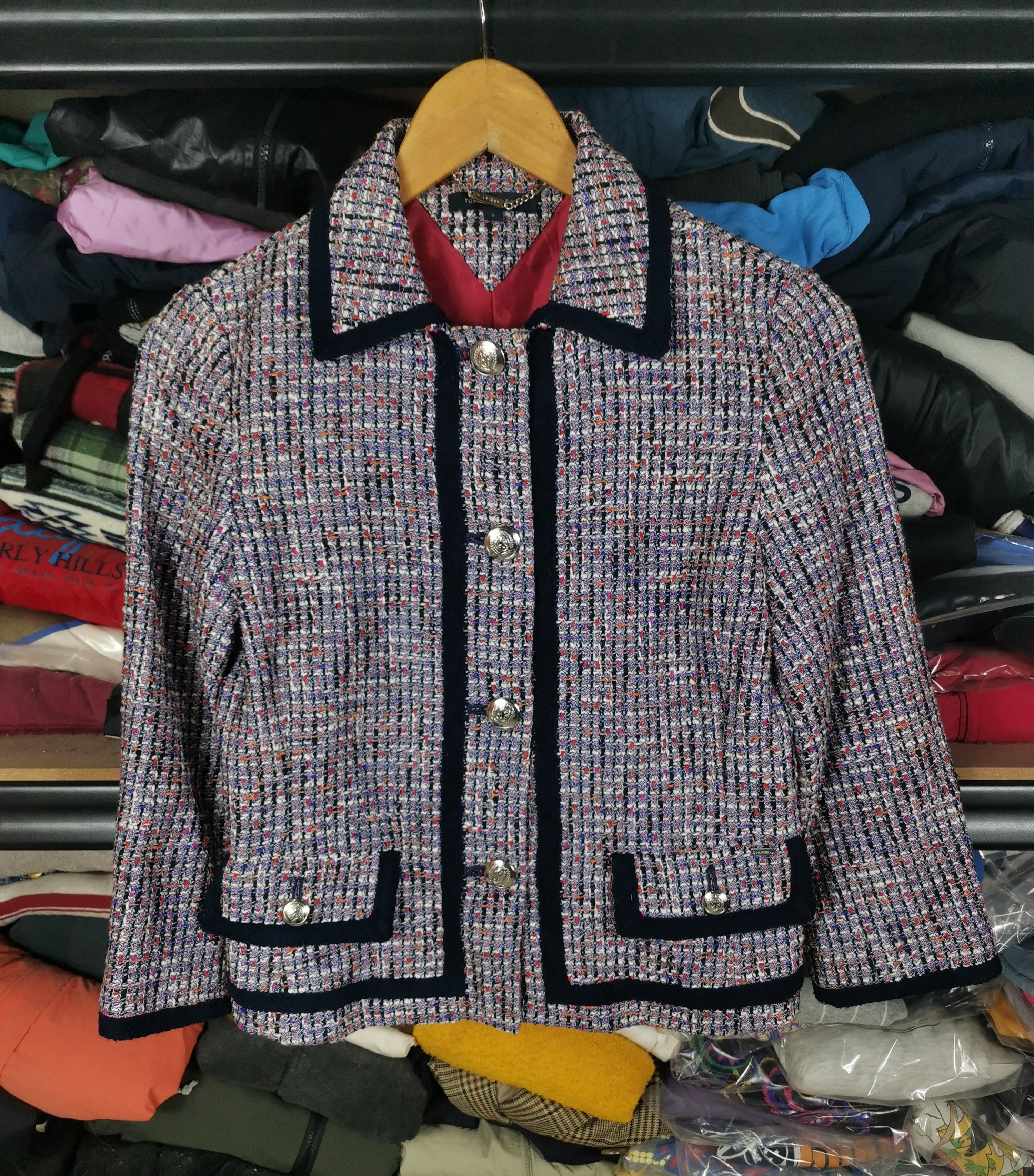 Japanese Brand × Tommy Hilfiger × Vintage Vintage Tommy Hilfiger Knit Jacket Size S / US 4 / IT 40 - 1 Thumbnail