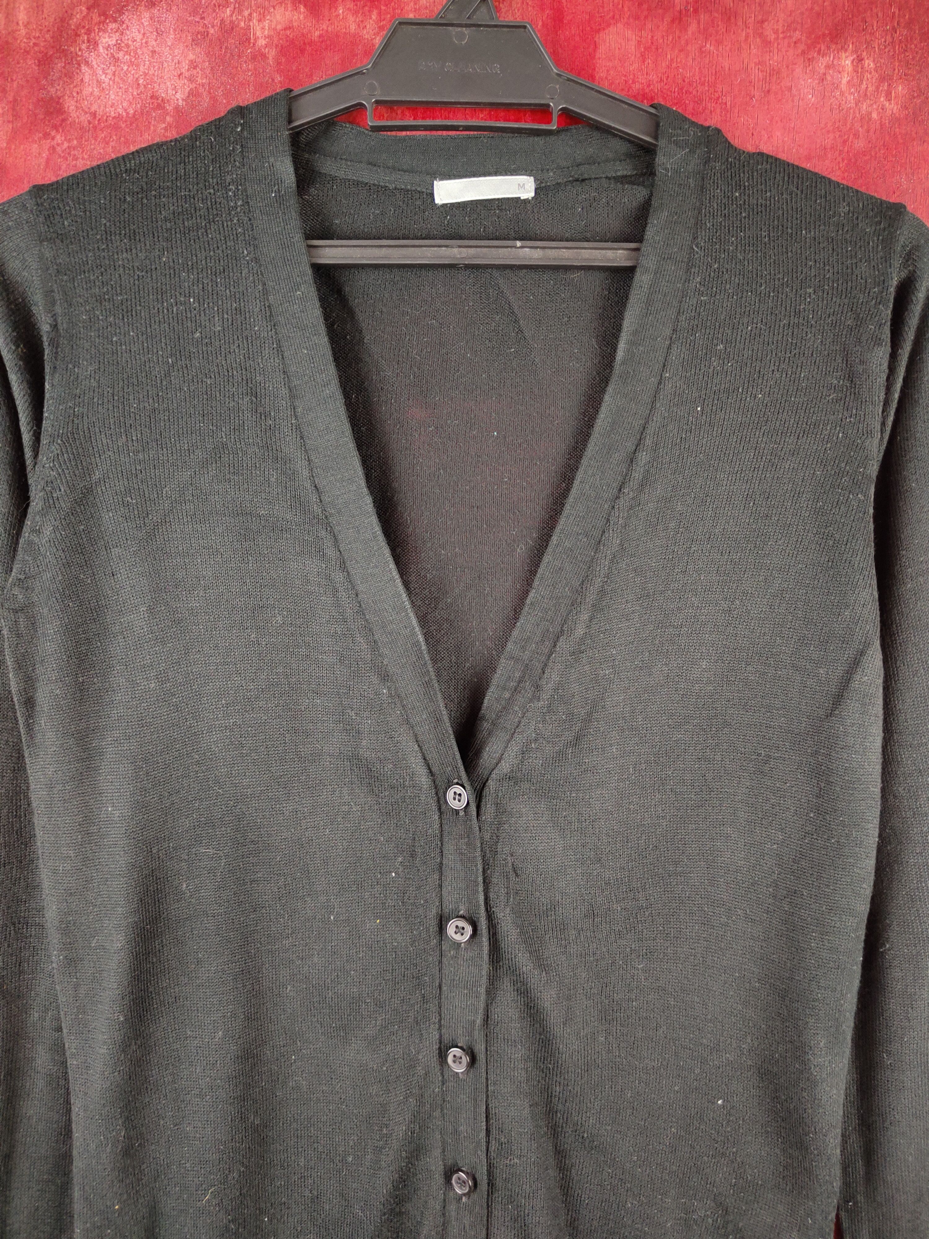 Japanese Brand Japanese Brand Black Cardigan knitwear thin #S915 Size M / US 6-8 / IT 42-44 - 2 Thumbnail