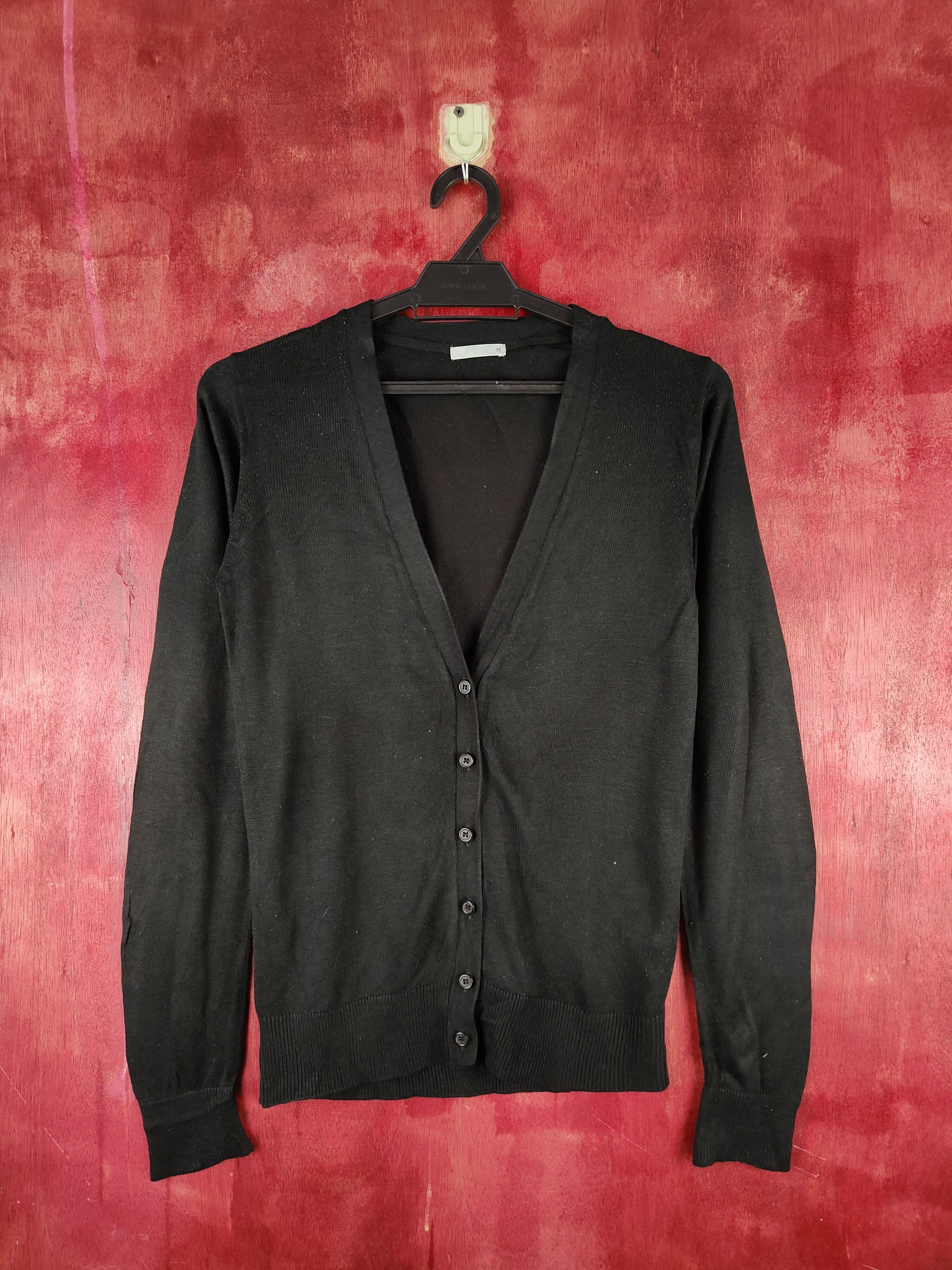 Japanese Brand Japanese Brand Black Cardigan knitwear thin #S915 Size M / US 6-8 / IT 42-44 - 1 Thumbnail