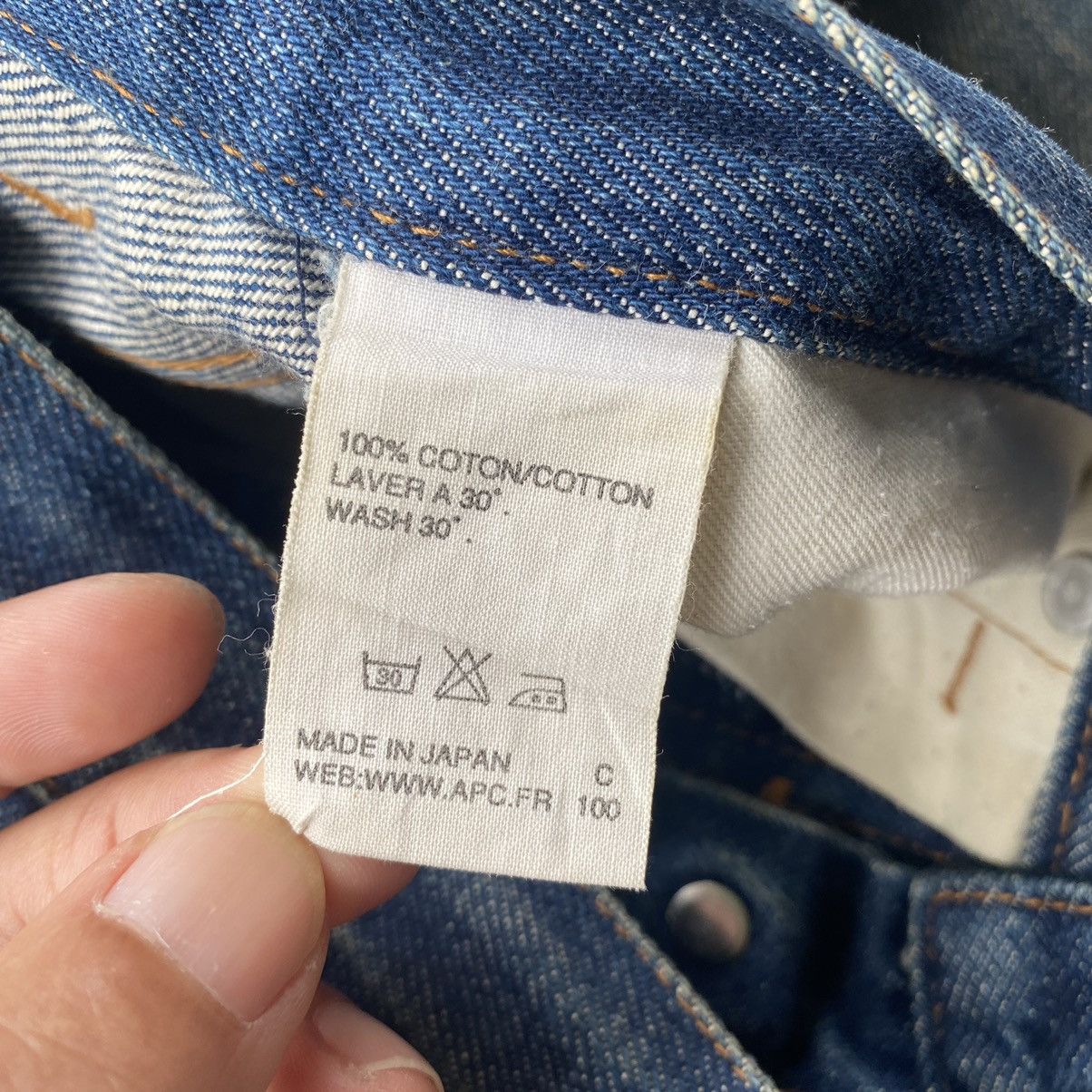 A.P.C. × Japanese Brand × Vintage APC jeans reu de fleurus Paris blue faded Size 26" / US 2 / IT 38 - 9 Thumbnail