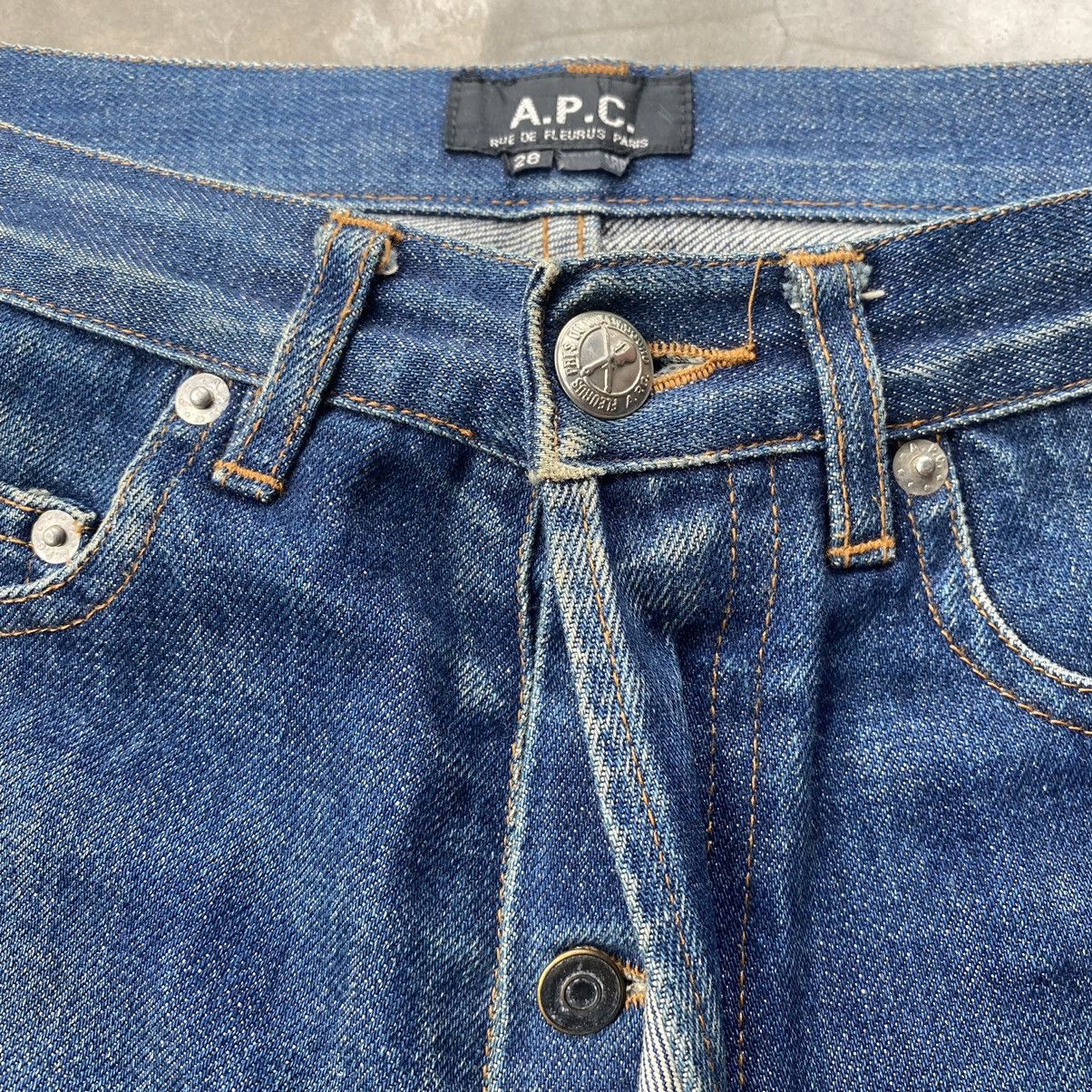 A.P.C. × Japanese Brand × Vintage APC jeans reu de fleurus Paris blue faded Size 26" / US 2 / IT 38 - 8 Thumbnail
