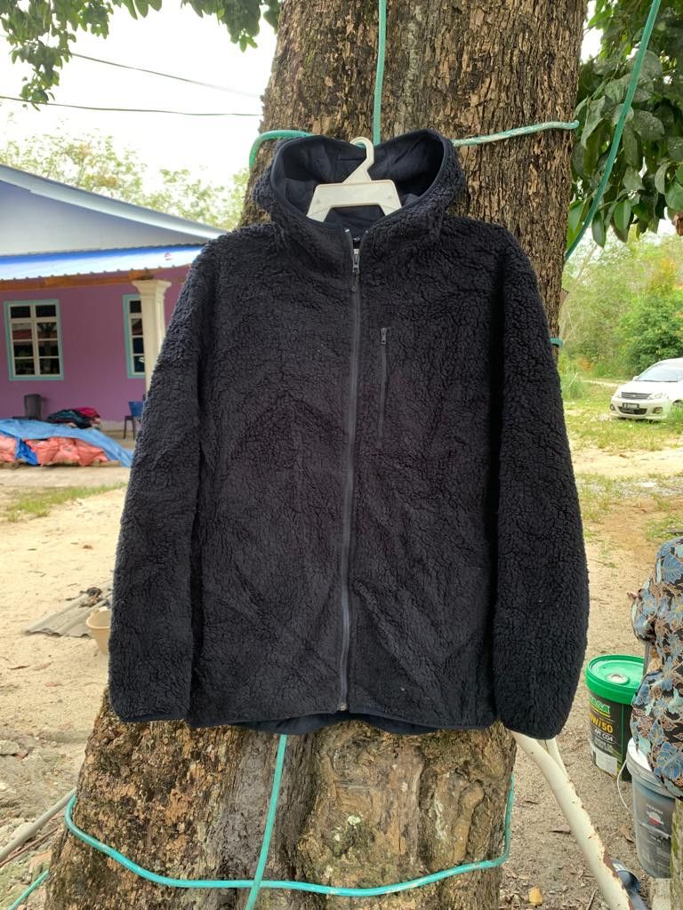 Japanese Brand × Uniqlo Uniqlo Sherpa Fleece Hoodie Zipper Size US XL / EU 56 / 4 - 1 Thumbnail