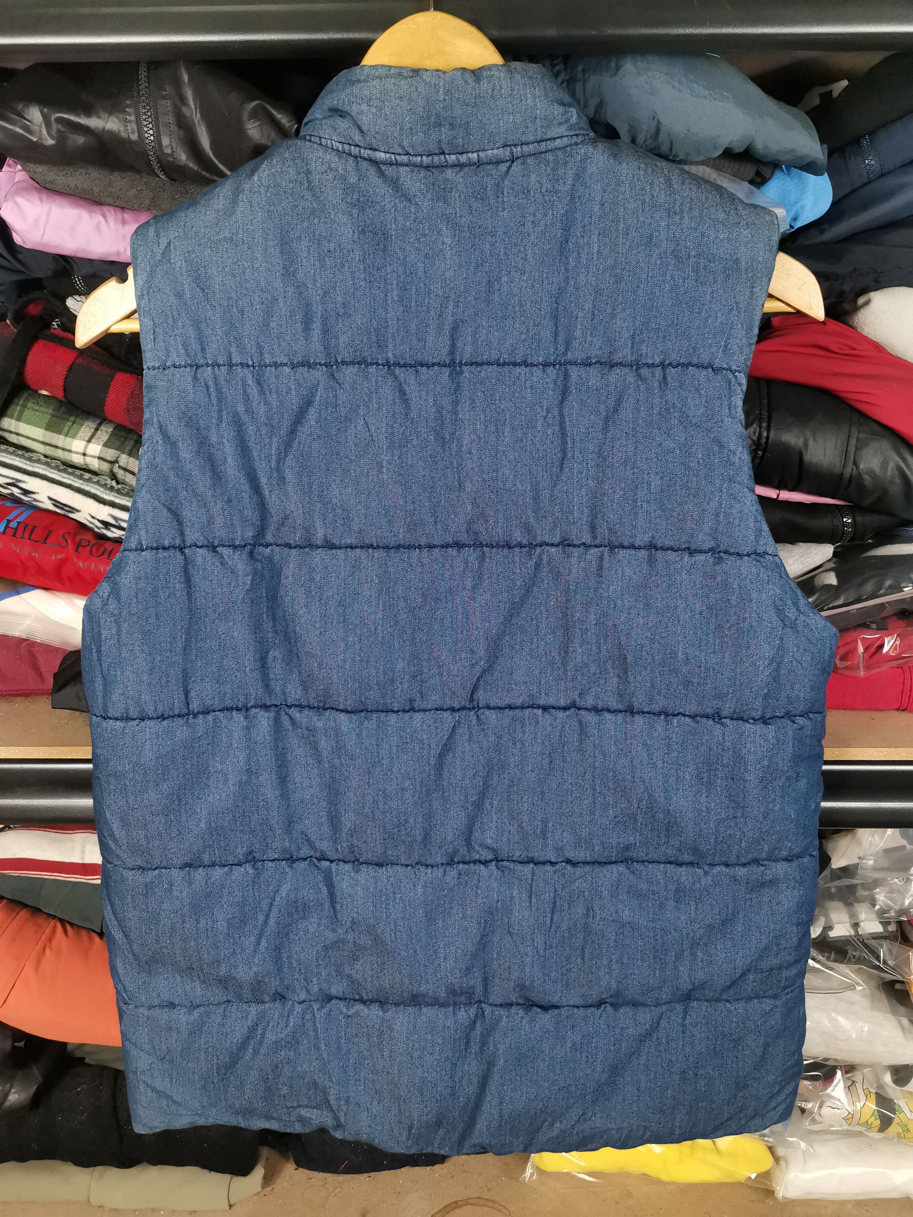 Designer × Japanese Brand Japanese Brand Gu By Uniqlo Puffer Denim Vest Size US M / EU 48-50 / 2 - 2 Thumbnail