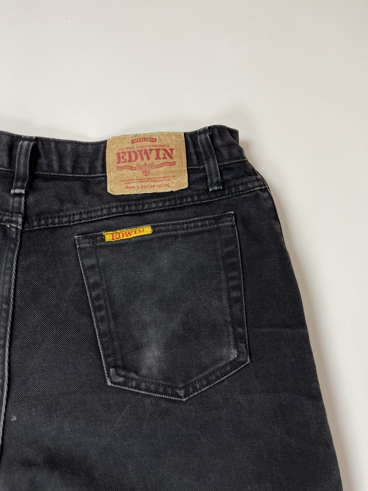 Edwin Edwin new newton vintage 90s black grey made in Japan jeans Size US 34 / EU 50 - 6 Thumbnail