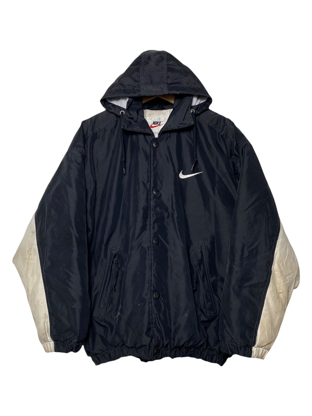 Nike Vintage Nike Swoosh Jacket Travis Scott Windbreaker Hoodies Size US XL / EU 56 / 4 - 2 Thumbnail