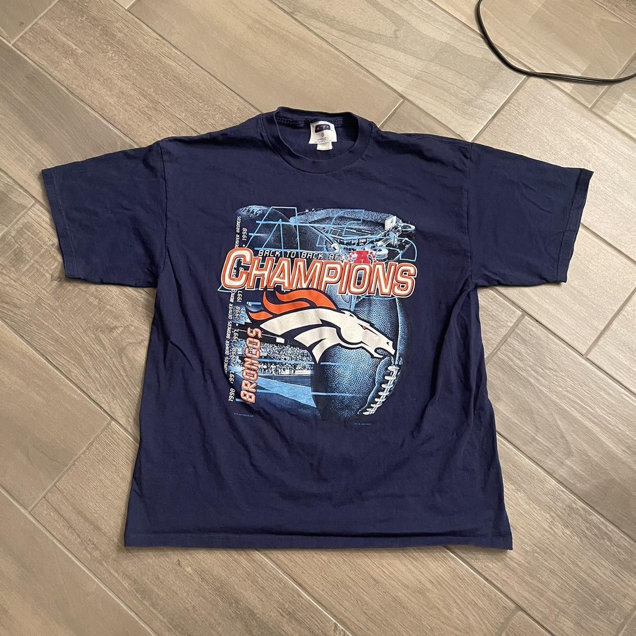 2014 Denver broncos graphic tshirt , Y2k graphic t